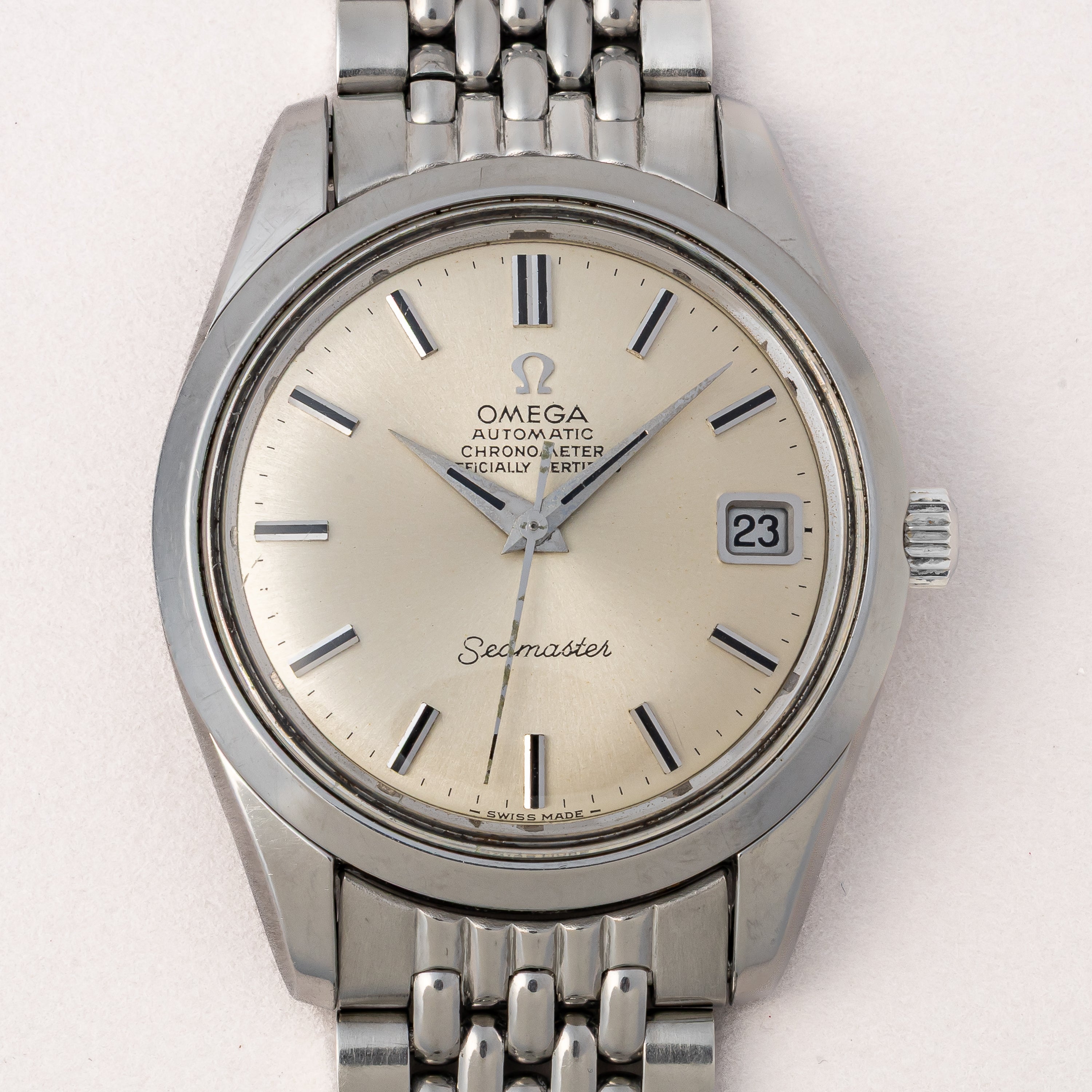 オメガ シーマスター クロノメーター 1969年製 Ref.166.010 純正ブレス付き 自動巻