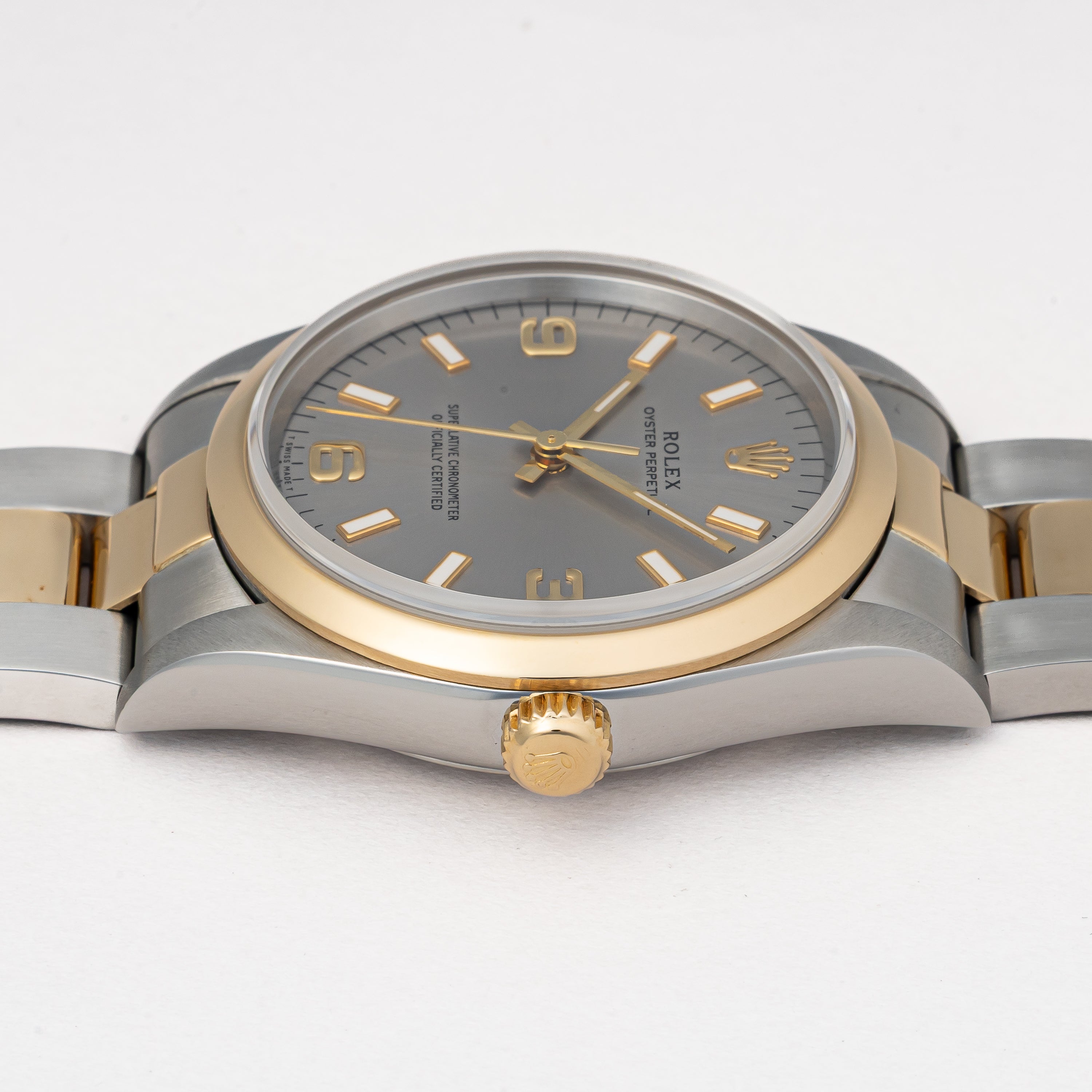 ロレックス オイスターパーペチュアル コンビ 1996年製 Ref.14203 グレー エクスプローラーダイヤル
