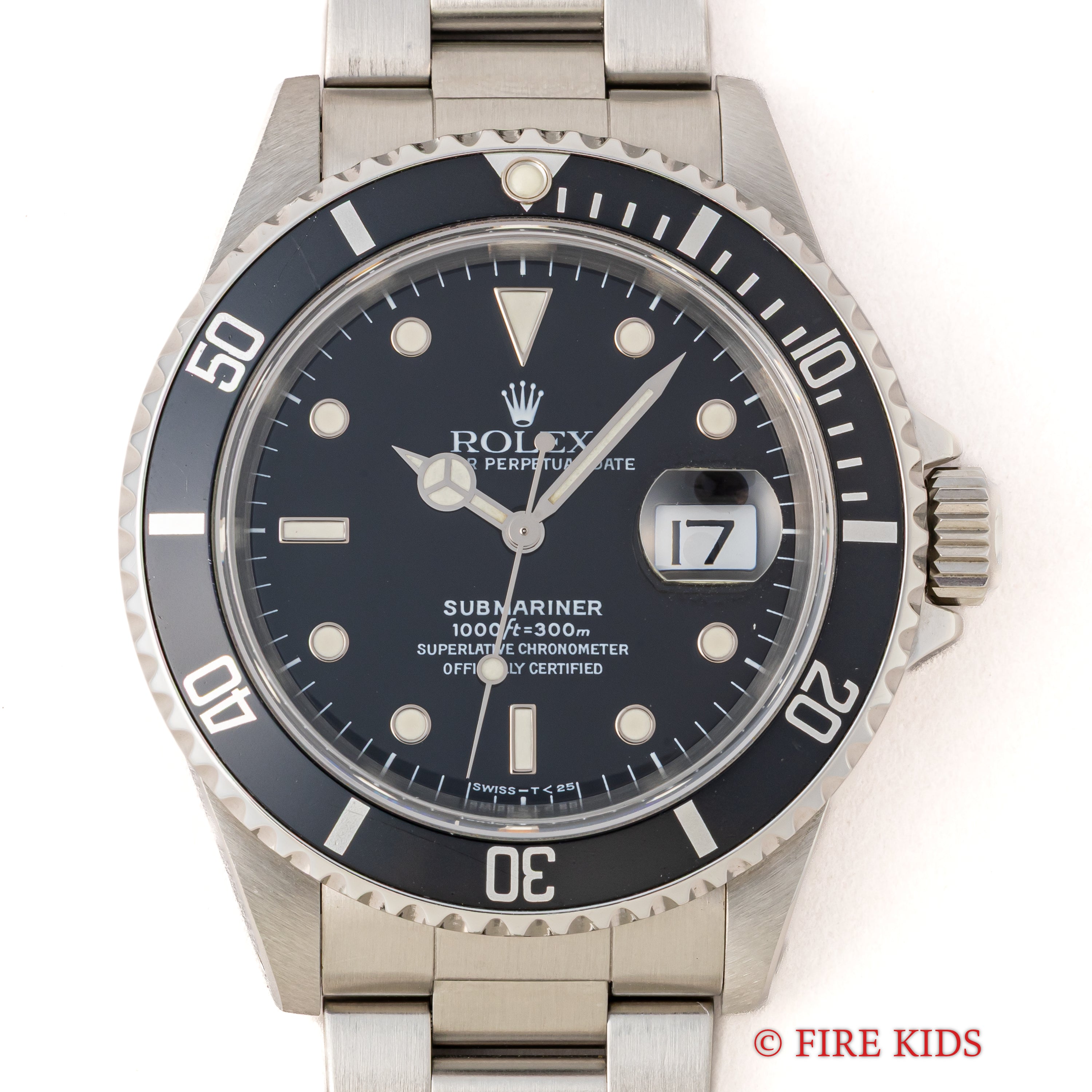 ロレックス サブマリーナーデイト 1997年製 Ref.16610 オールトリチウム 箱-ギャラ-国際サービス保証書