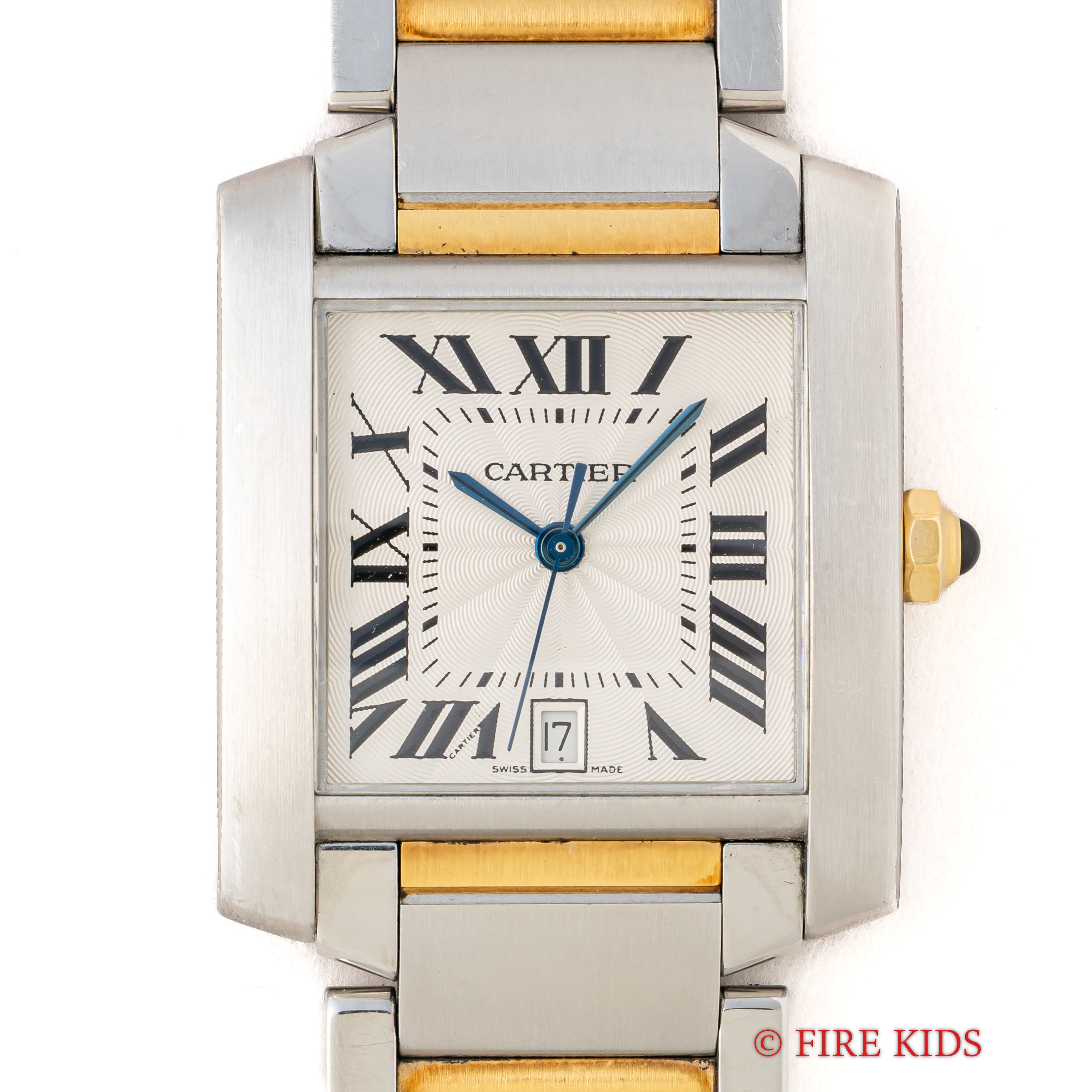 カルティエ タンクフランセーズ LMサイズ コンビ 2000年代製 自動巻 ギョウシェダイヤル