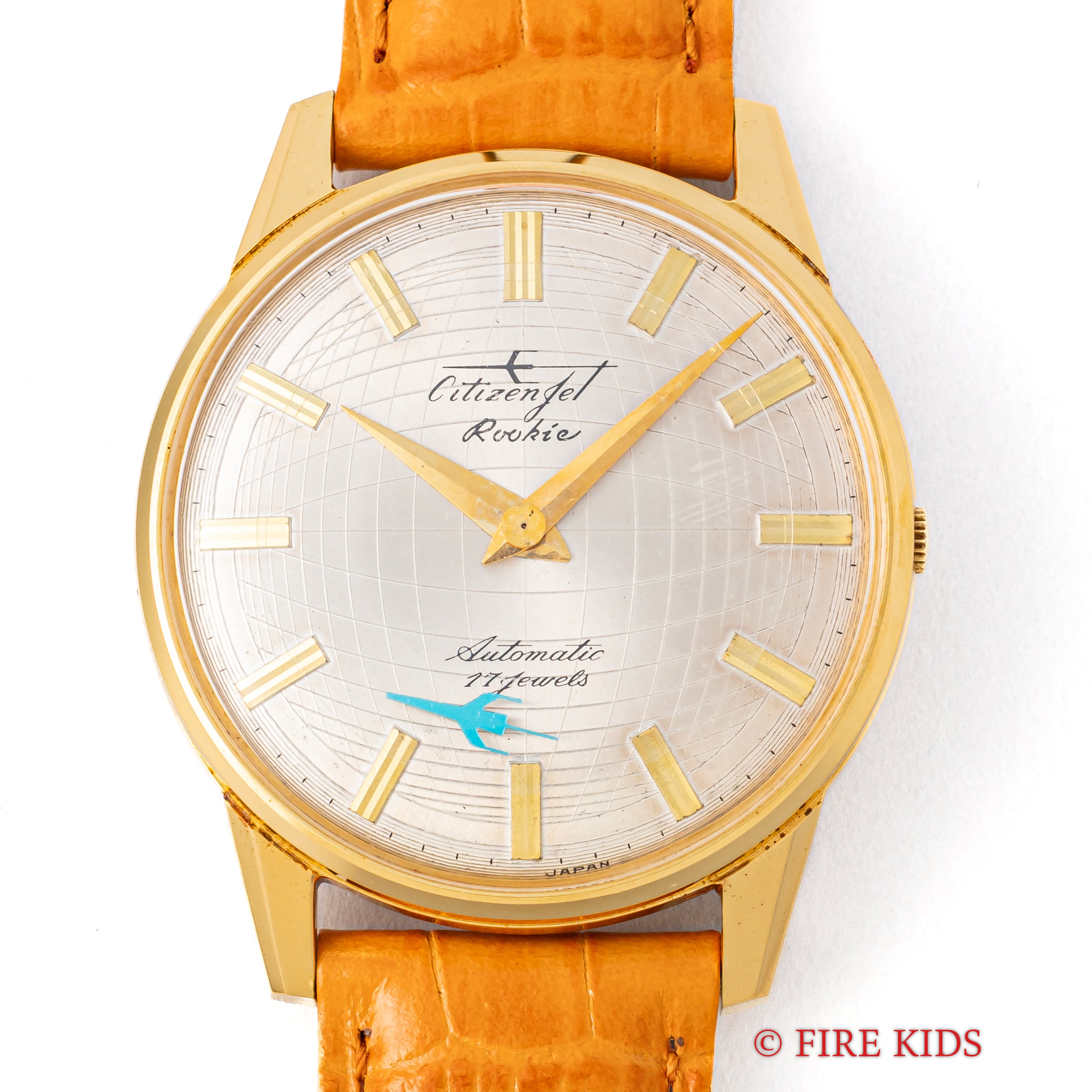 シチズン ジェット ルーキー 飛行機針 1966年製 未使用美品 ジェットローター自動巻き 地球儀文字盤