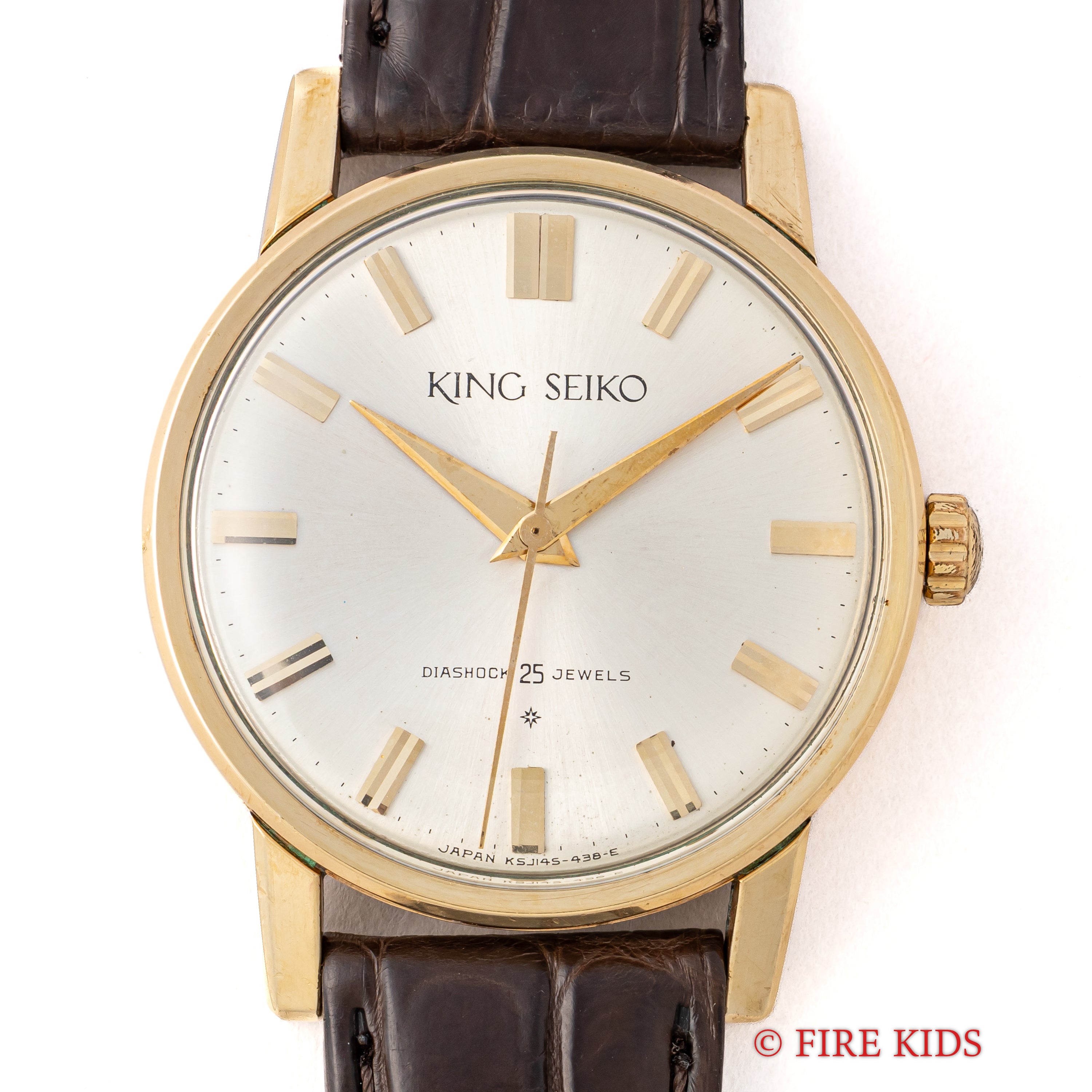 キングセイコーファーストモデル 1962年製 100ミクロン金張り Ref. J14102E KS SDダイヤル