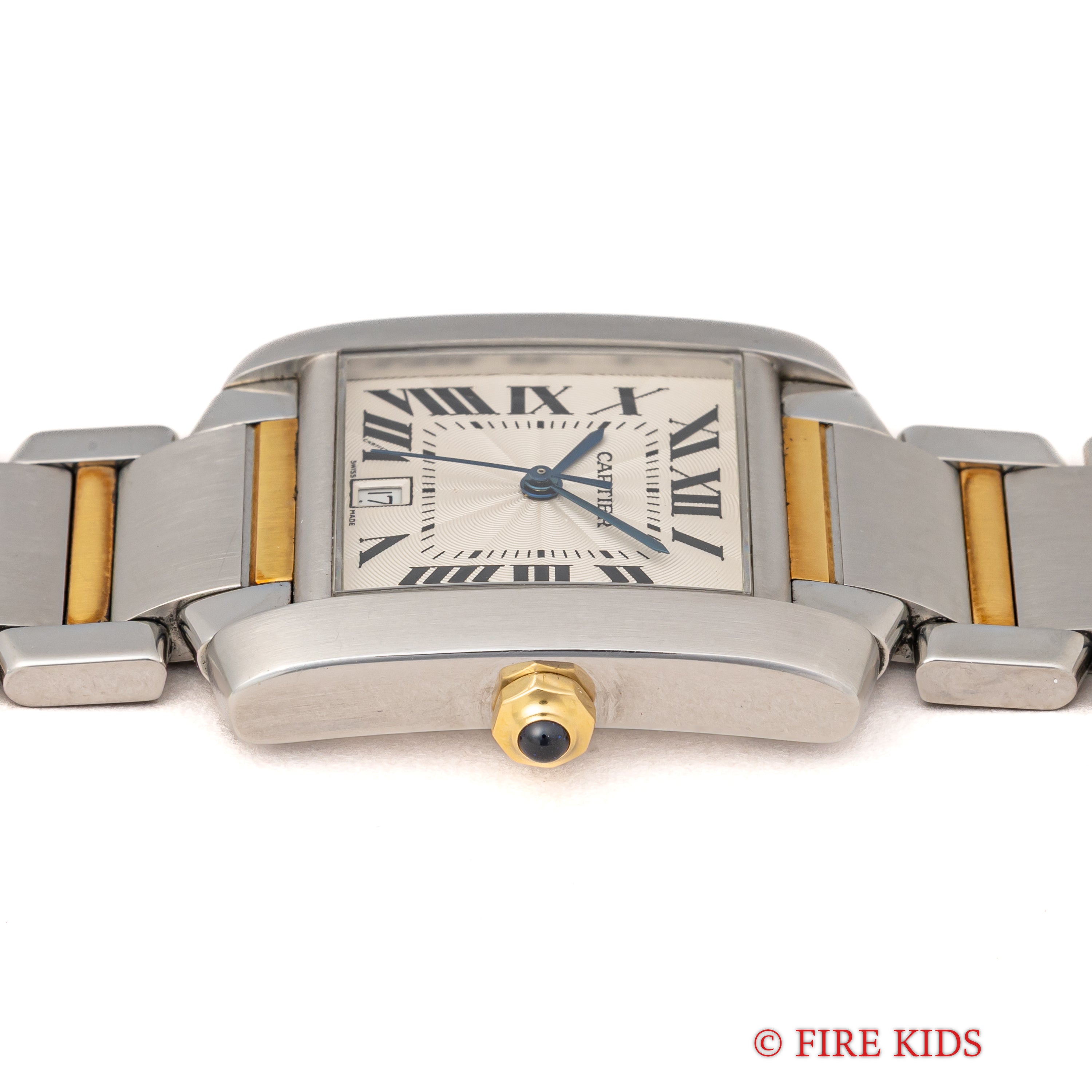 カルティエ タンクフランセーズ LMサイズ コンビ 2000年代製 自動巻 ギョウシェダイヤル