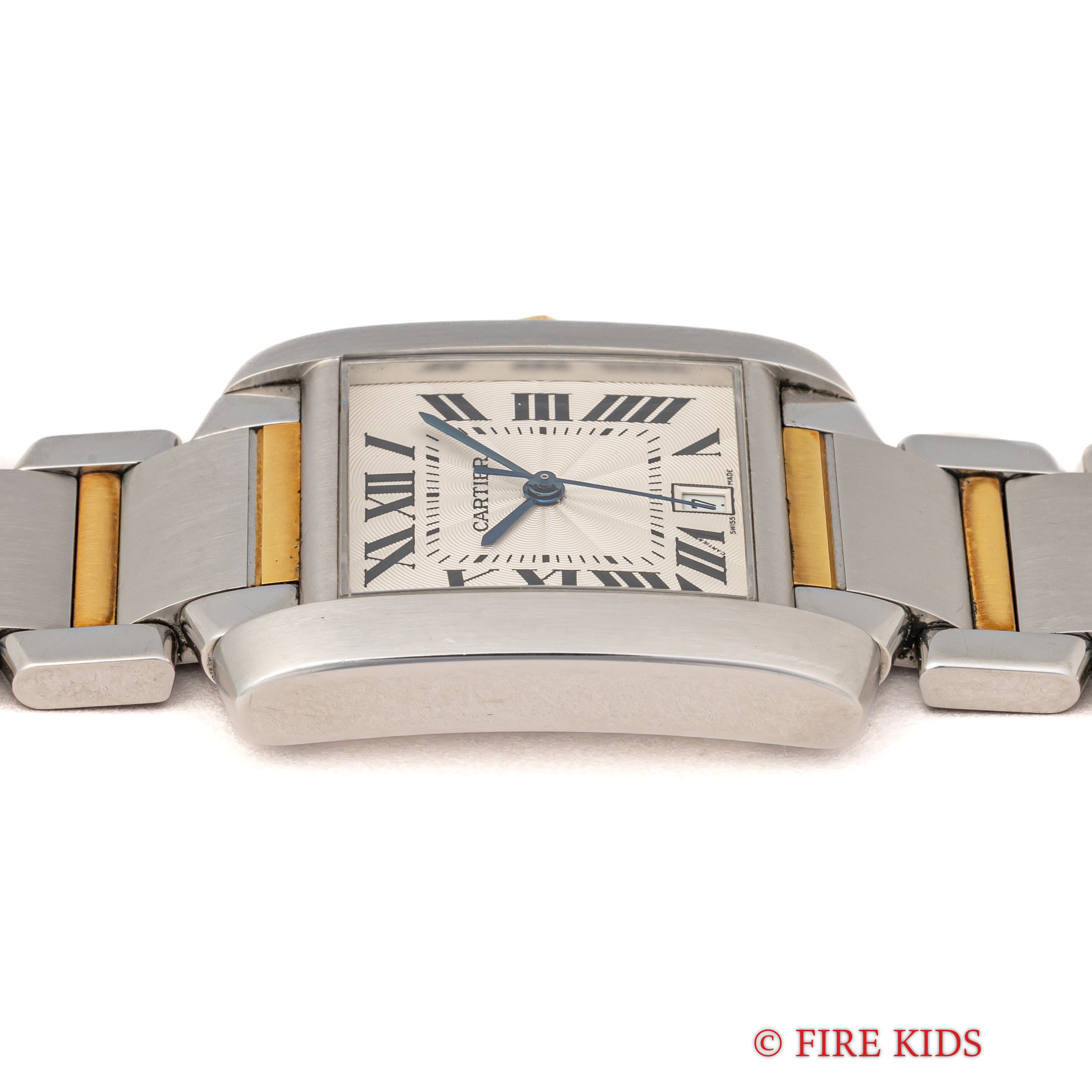 カルティエ タンクフランセーズ LMサイズ コンビ 2000年代製 自動巻 ギョウシェダイヤル