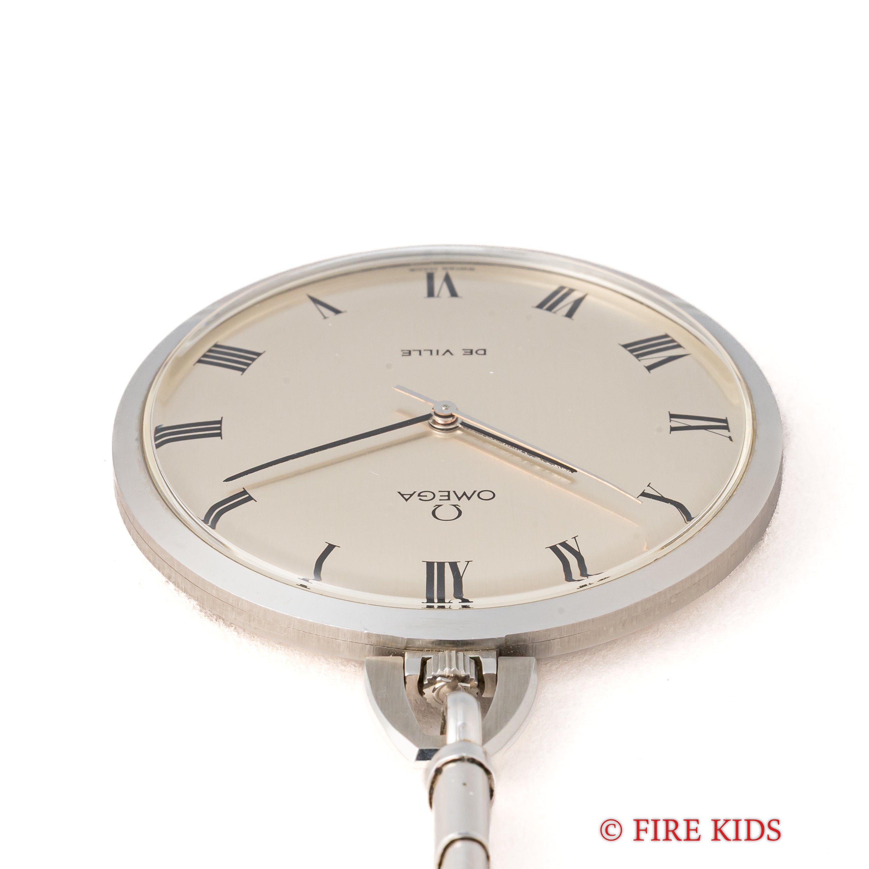 オメガ 懐中時計 デ・ヴィル 1970年製(昭和45年製)Ref.131.1714 手巻 Cal.601 純正チェーン付