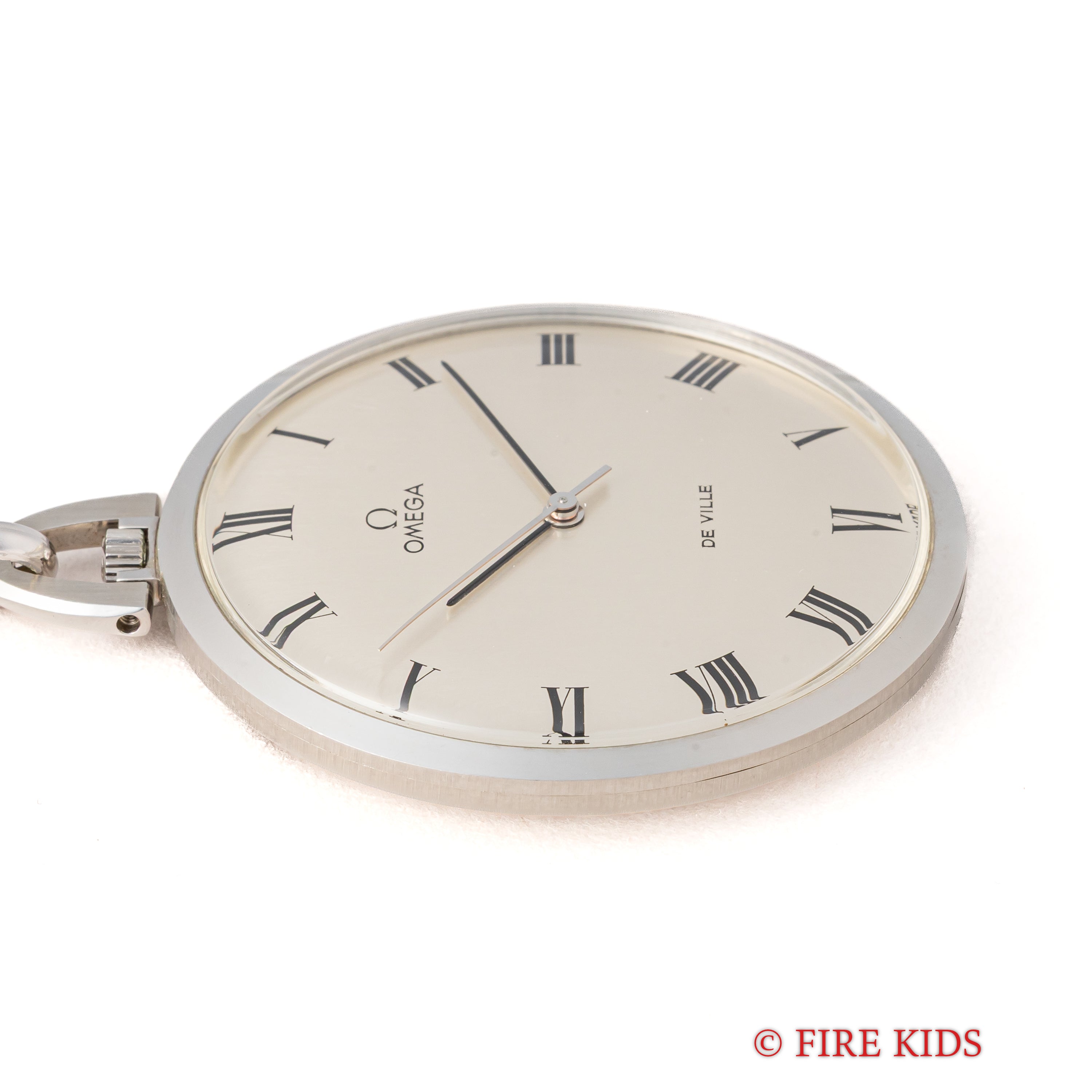 オメガ 懐中時計 デ・ヴィル 1970年製(昭和45年製)Ref.131.1714 手巻 Cal.601 純正チェーン付