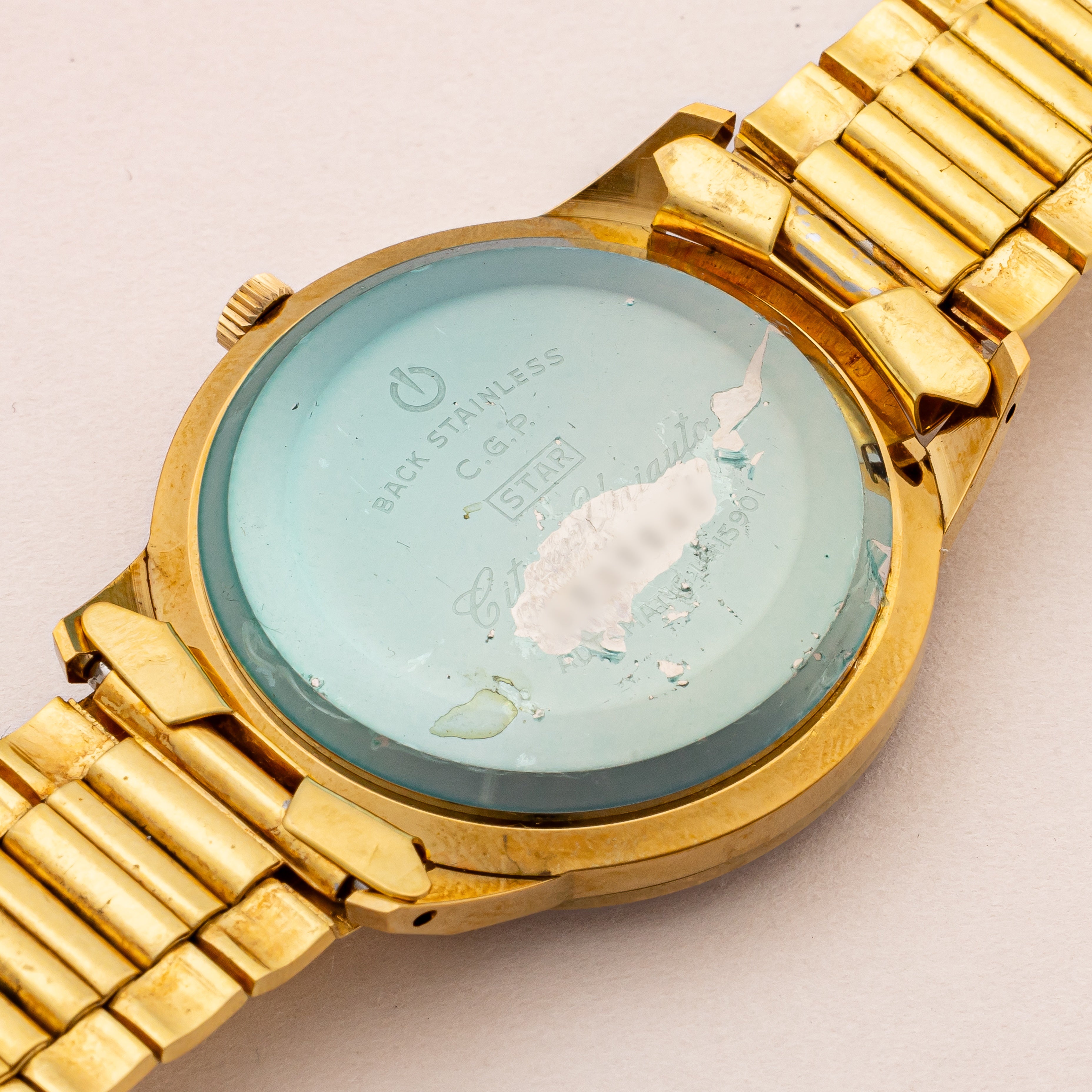 シチズン ユニオート 1963年製 Ref.UNI5901 C.G.P レッドダイヤル 未使用品 タグ付き