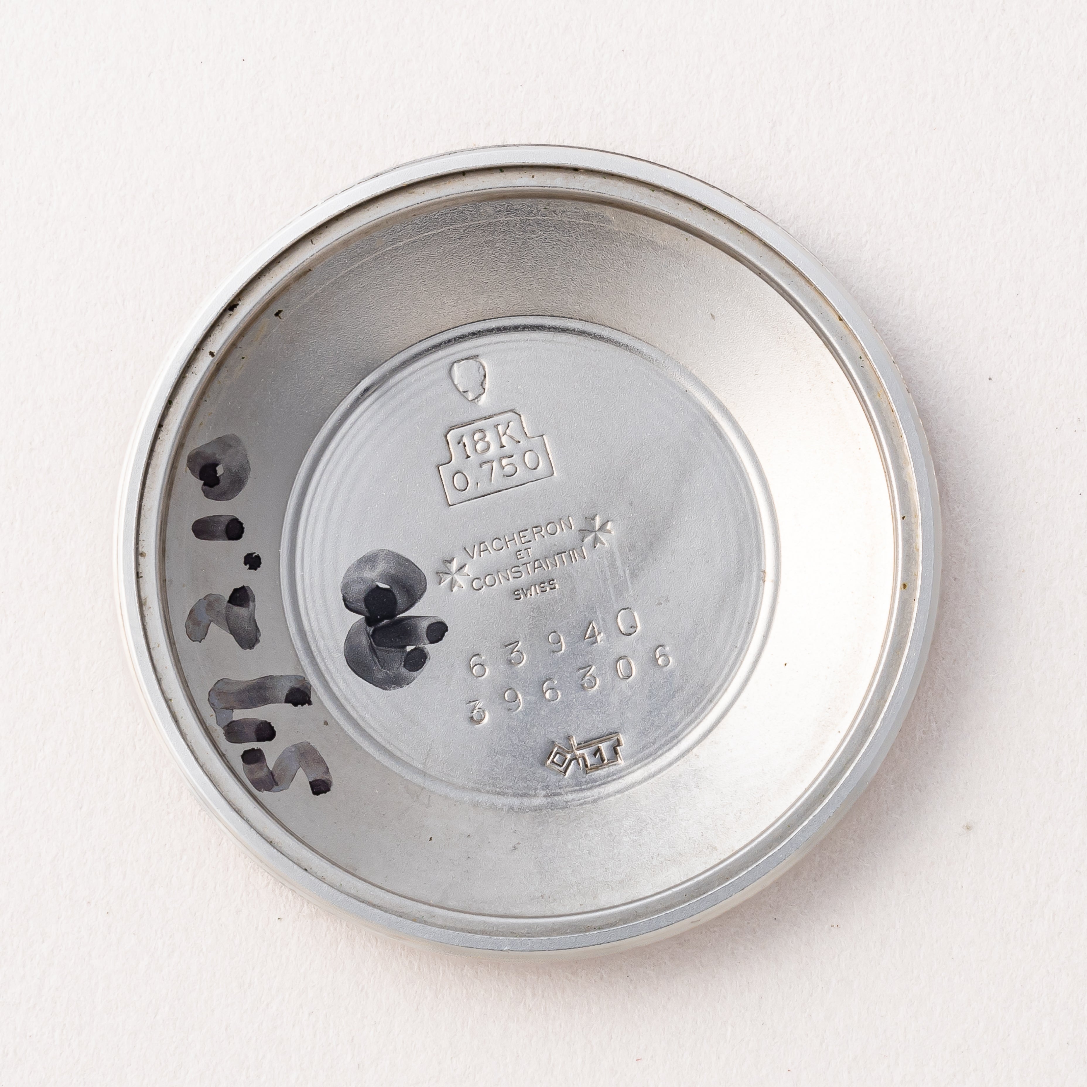ヴァシュロン・コンスタンタン ラウンドケース 18金無垢 Ref.63940 1960年代後半製 純正尾錠付き