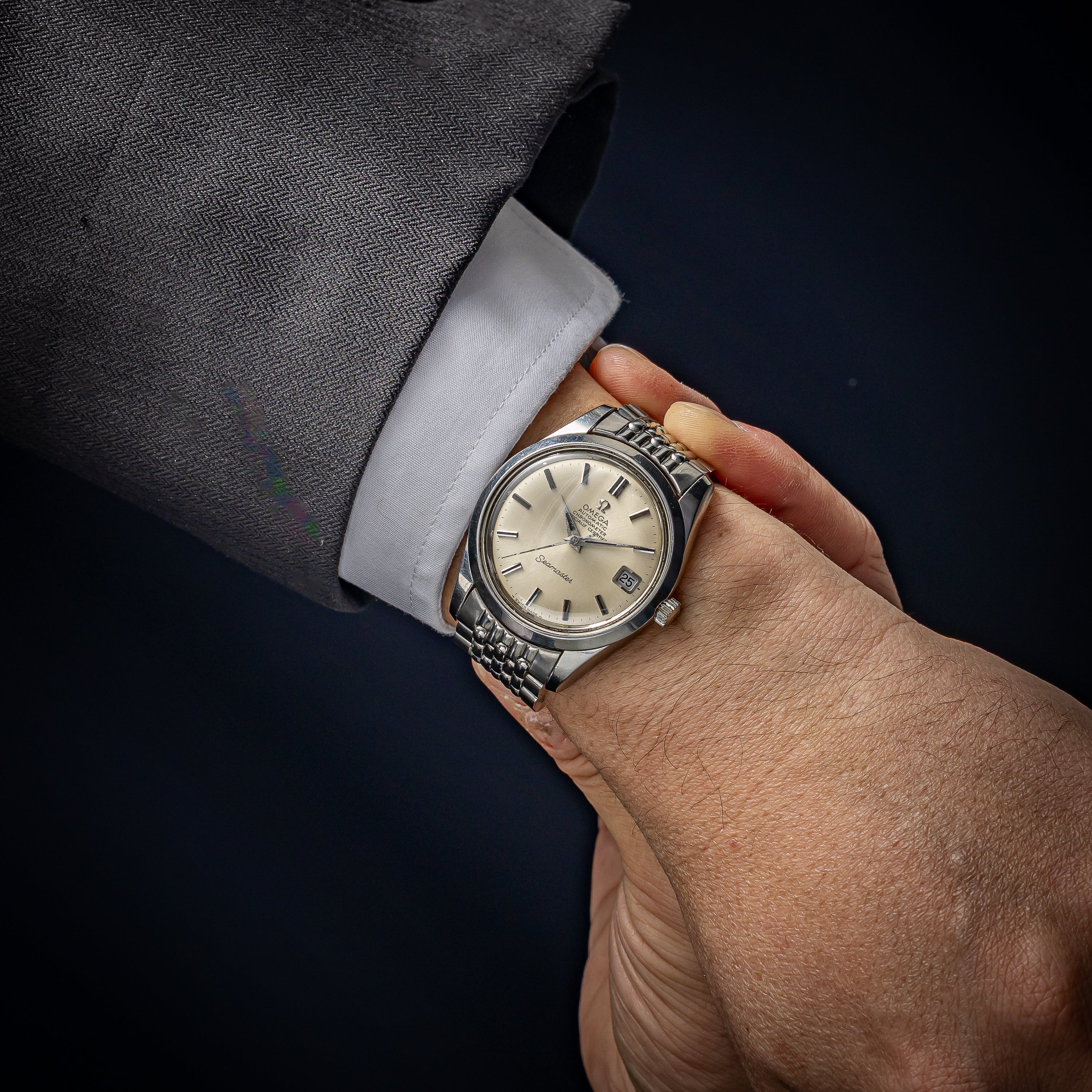 オメガ シーマスター クロノメーター 1969年製 Ref.166.010 純正ブレス付き 自動巻