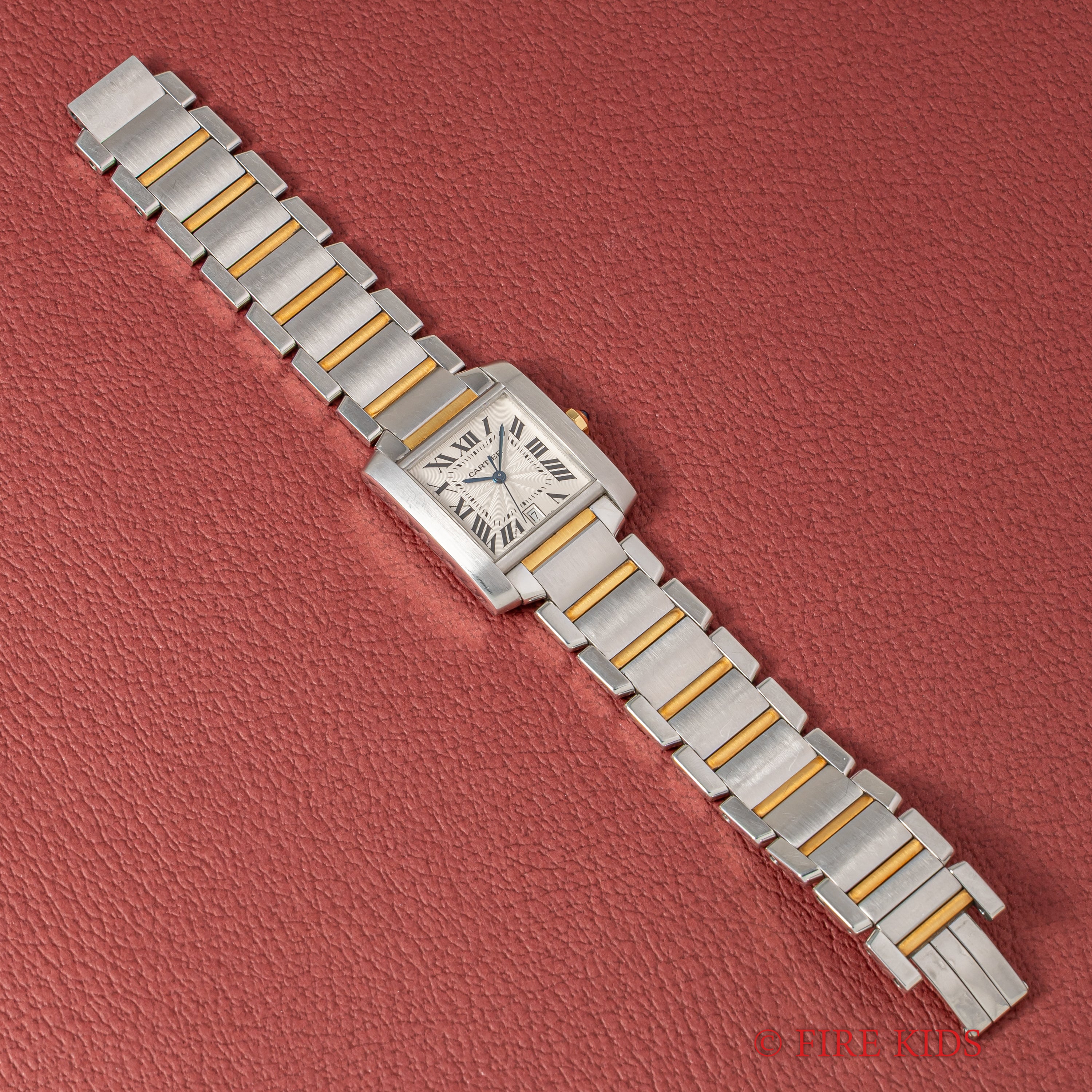 カルティエ タンクフランセーズ LMサイズ コンビ 2000年代製 自動巻 ギョウシェダイヤル