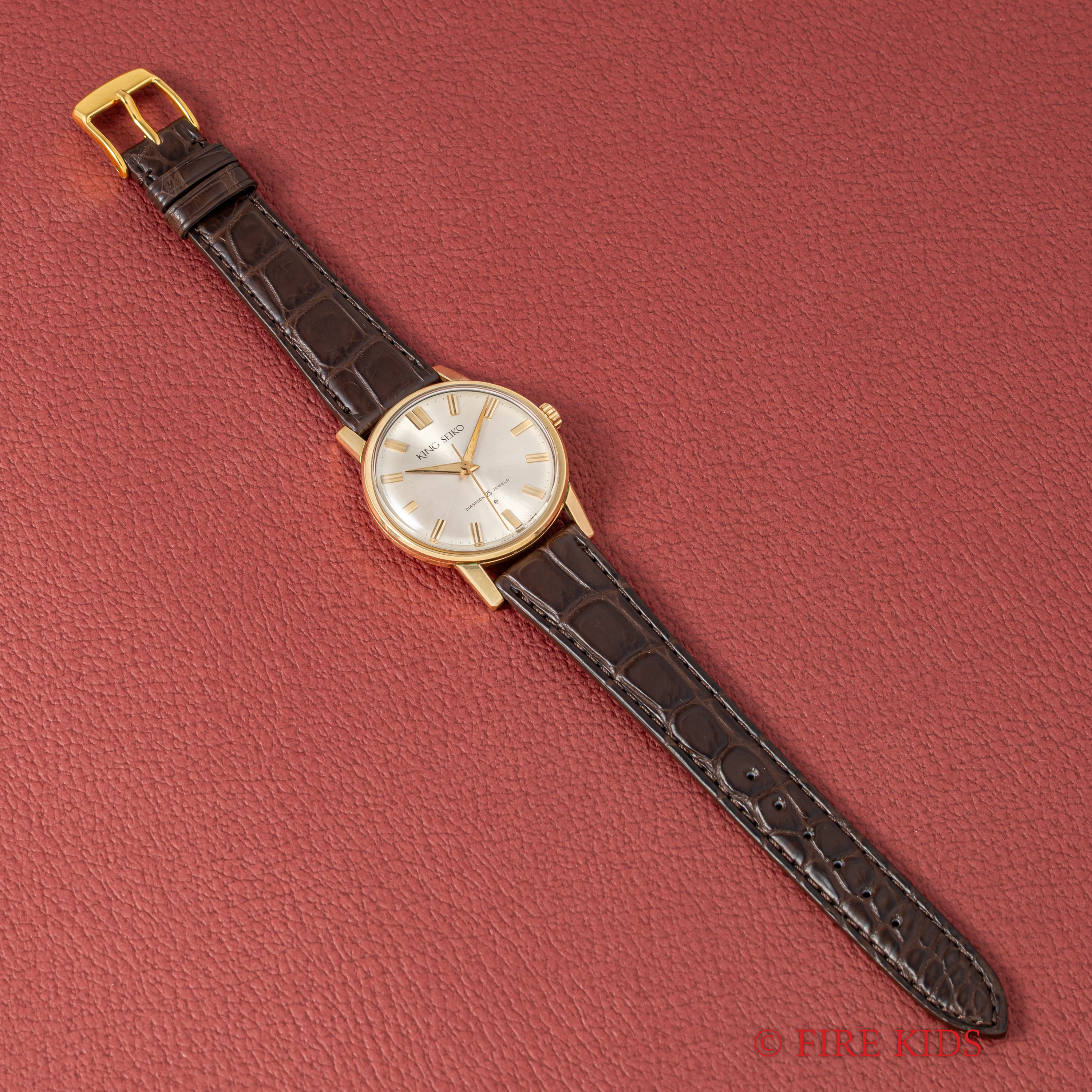 キングセイコーファーストモデル 1962年製 100ミクロン金張り Ref. J14102E KS SDダイヤル