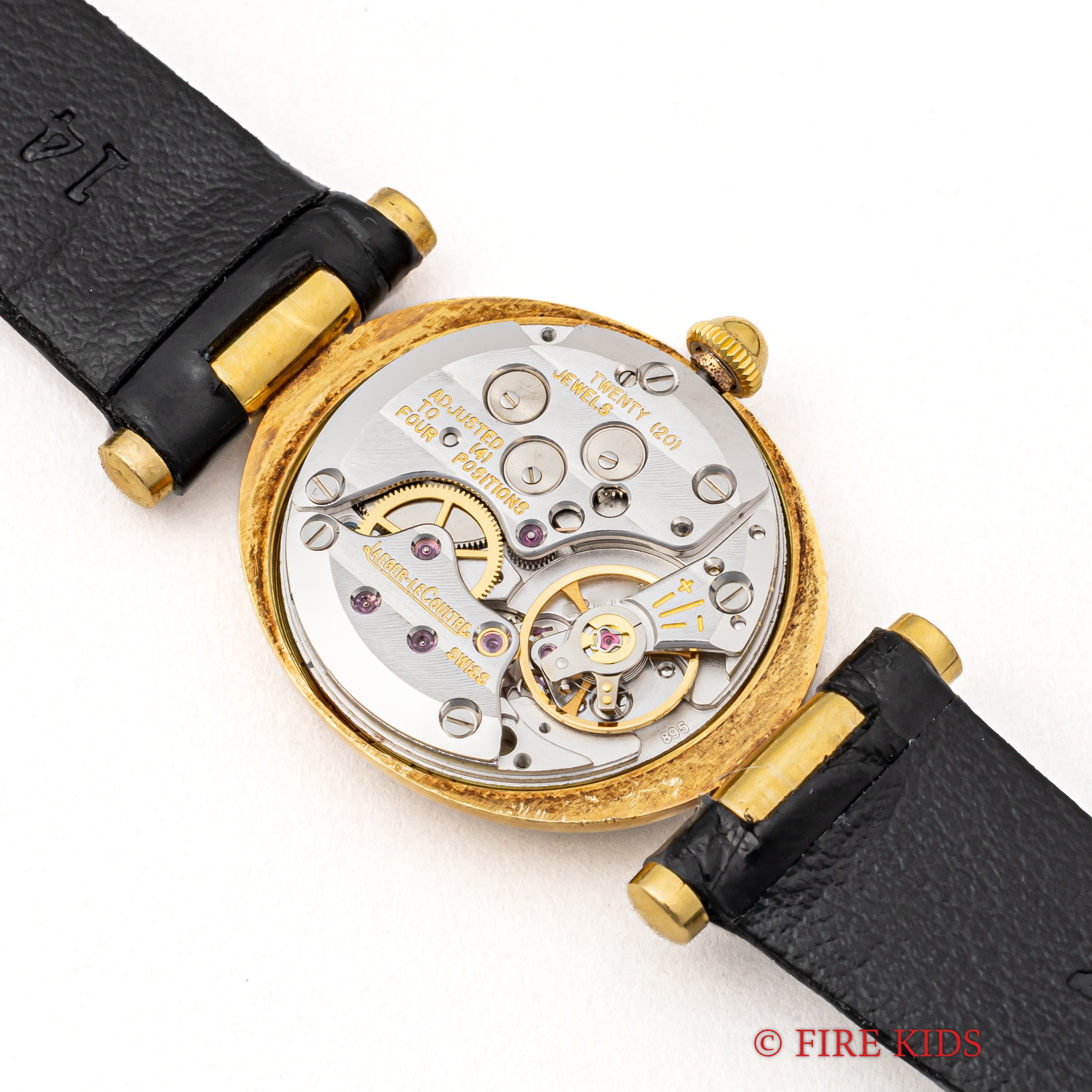 ジャガールクルト レディース オーバル型 ホワイトローマン 18金無垢 1970年代製 Ref.9218.21 手巻き