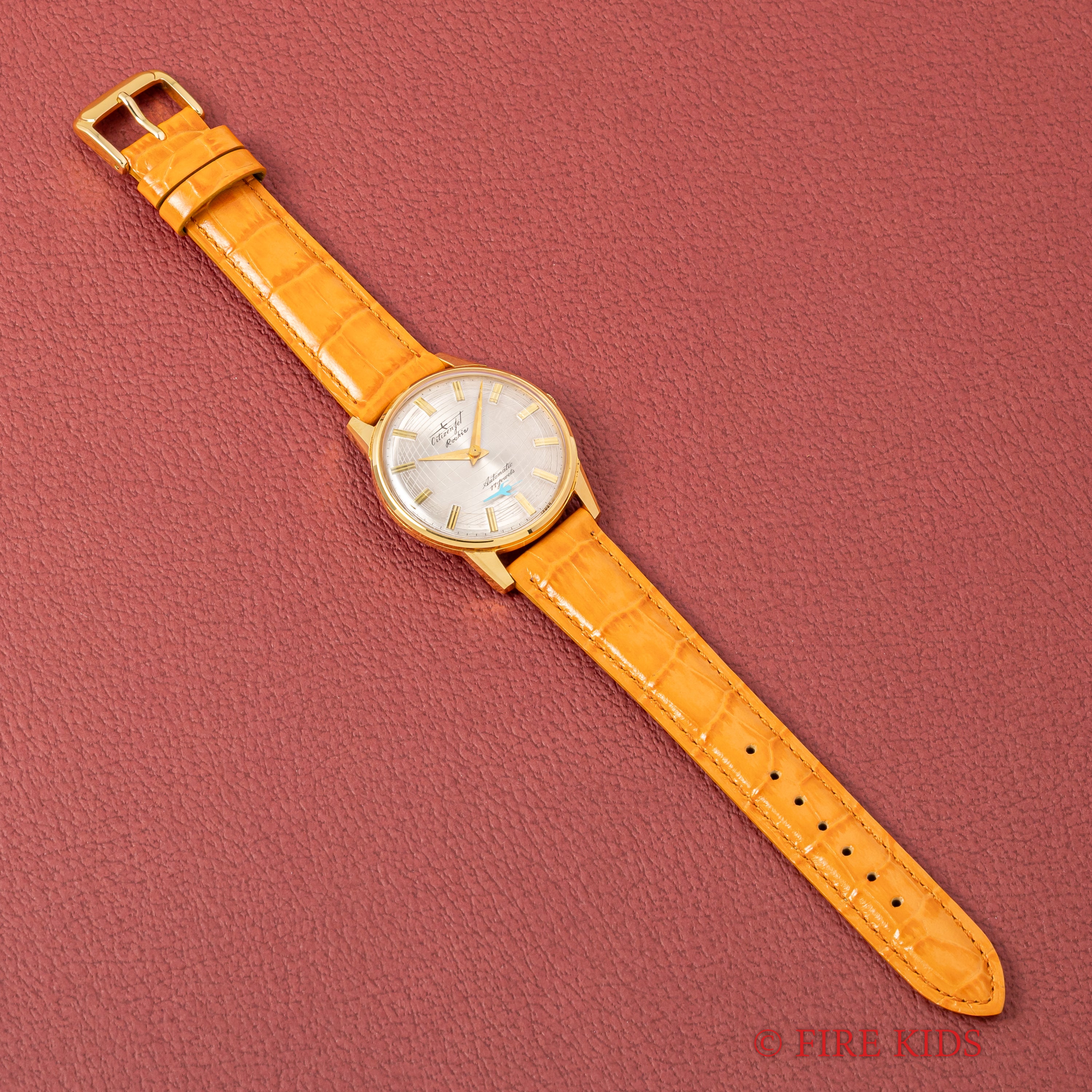 シチズン ジェット ルーキー 飛行機針 1966年製 未使用美品 ジェットローター自動巻き 地球儀文字盤