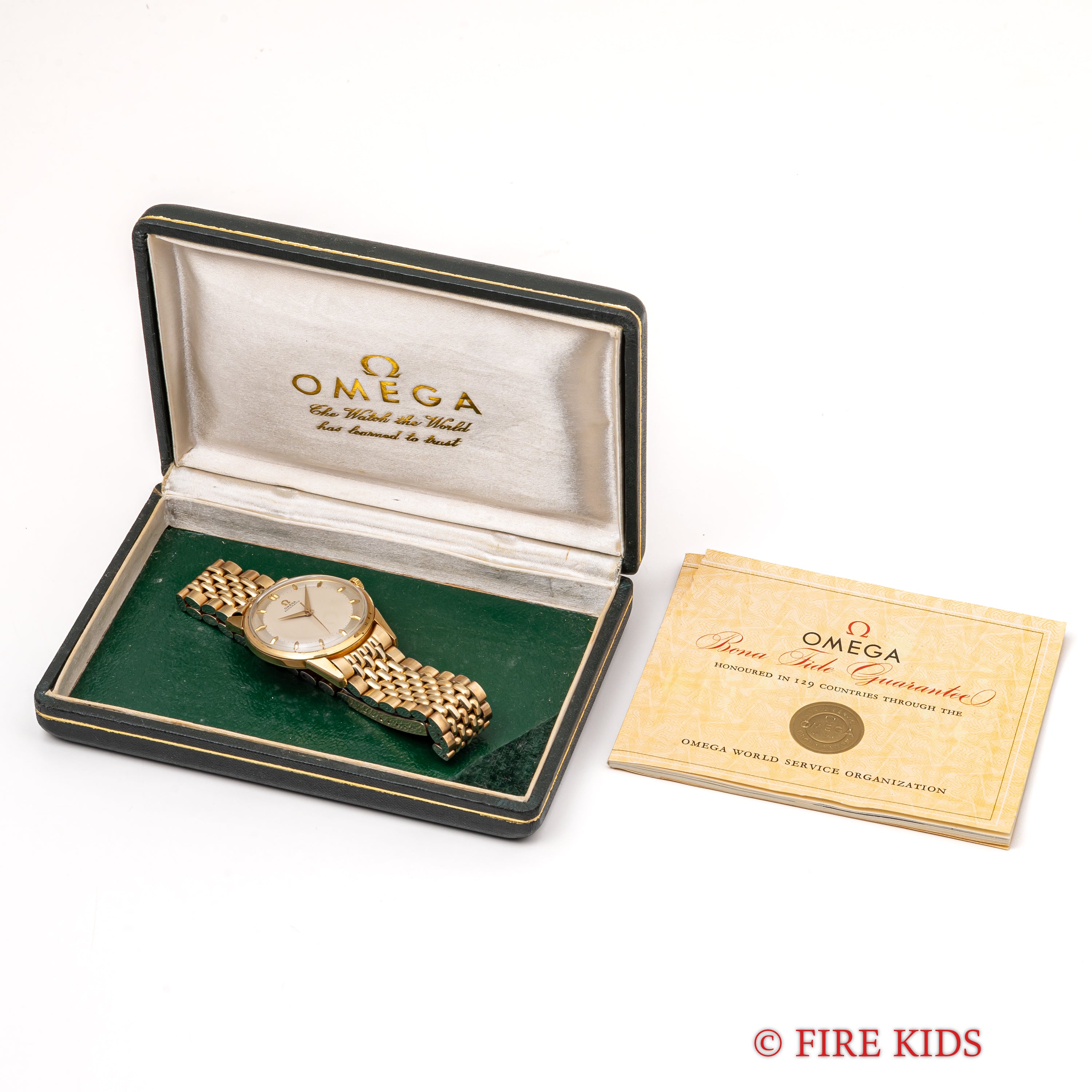 オメガ 1958年製 オートマチックGPケース 全回転ローター自動巻 Cal.501 純正GPブレス