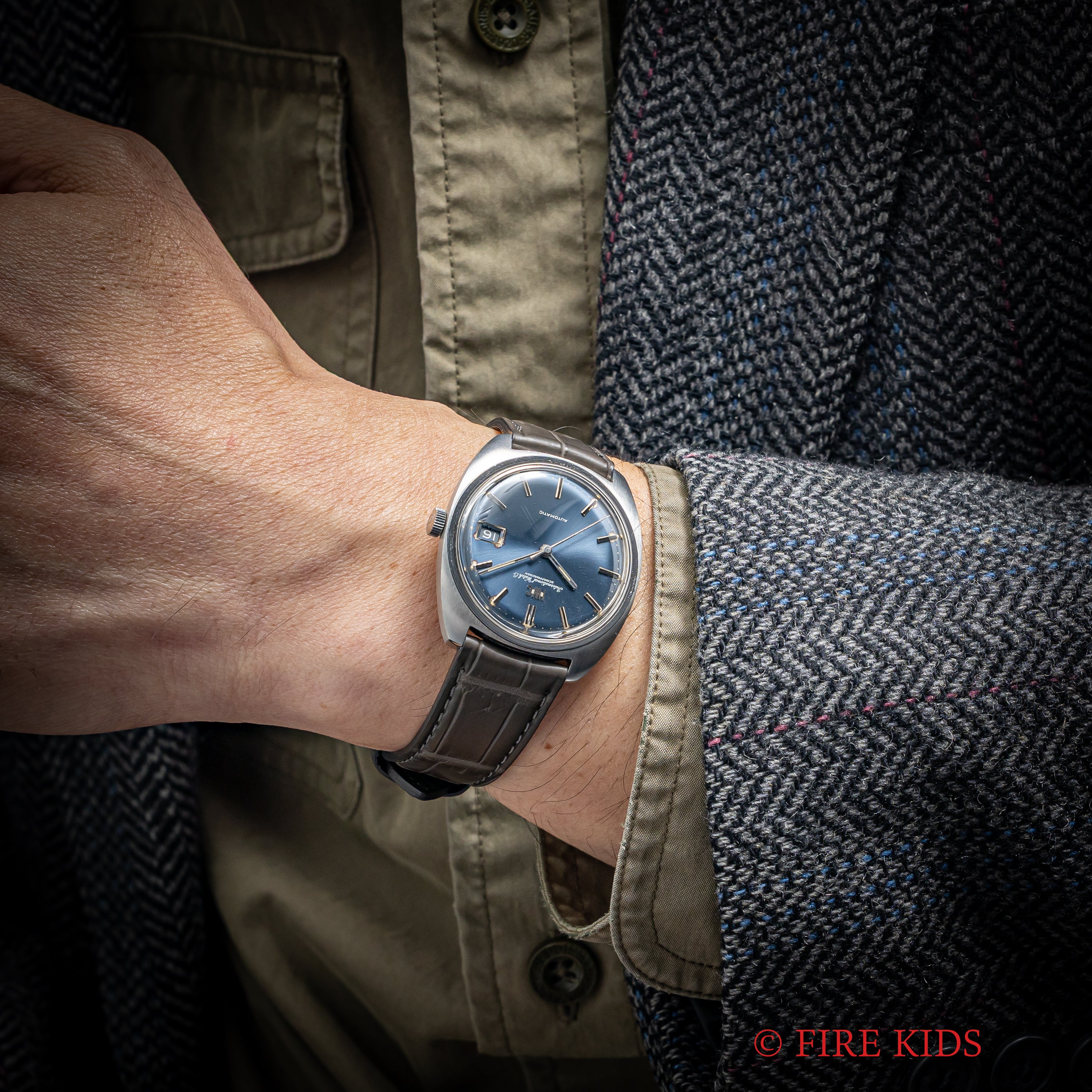 IWC ブルーダイヤル 1972年製 Ref.819AD ペラトン式自動巻 Cal.8541B