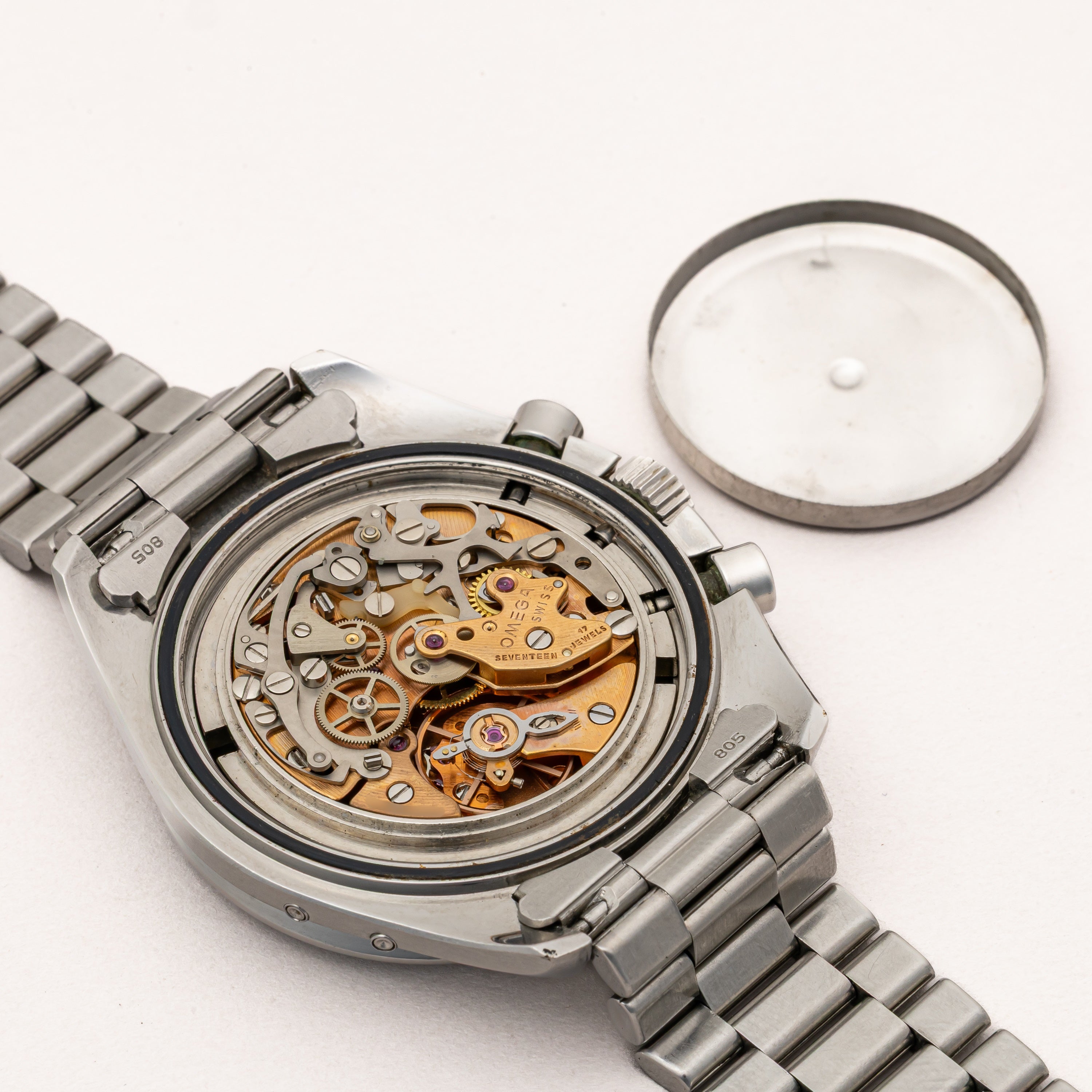 オメガ スピードマスター プロフェッショナル 1985年製 ムーンフェイズ Ref.ST345.0809 箱、ギャラ付き