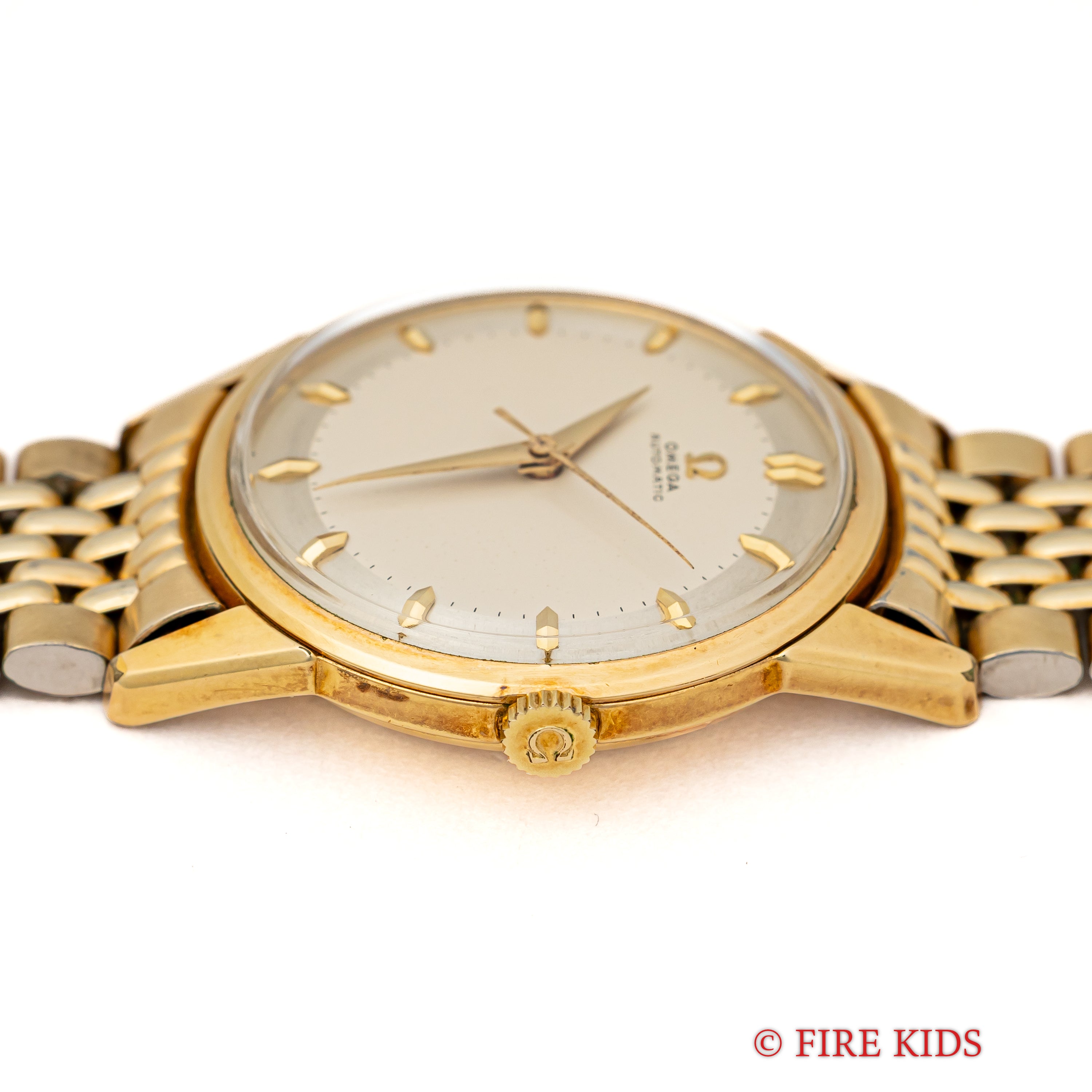 オメガ 1958年製 オートマチックGPケース 全回転ローター自動巻 Cal.501 純正GPブレス