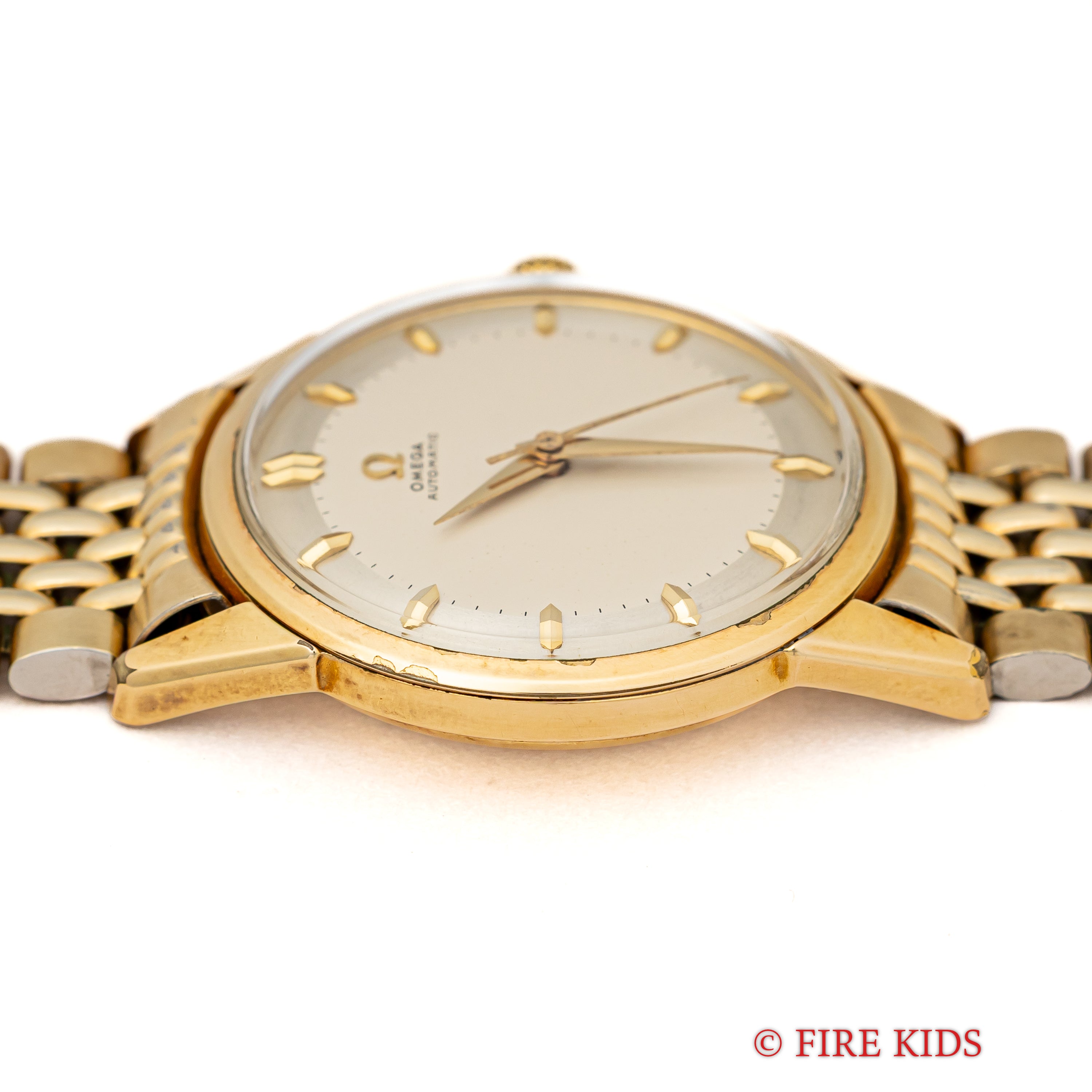 オメガ 1958年製 オートマチックGPケース 全回転ローター自動巻 Cal.501 純正GPブレス