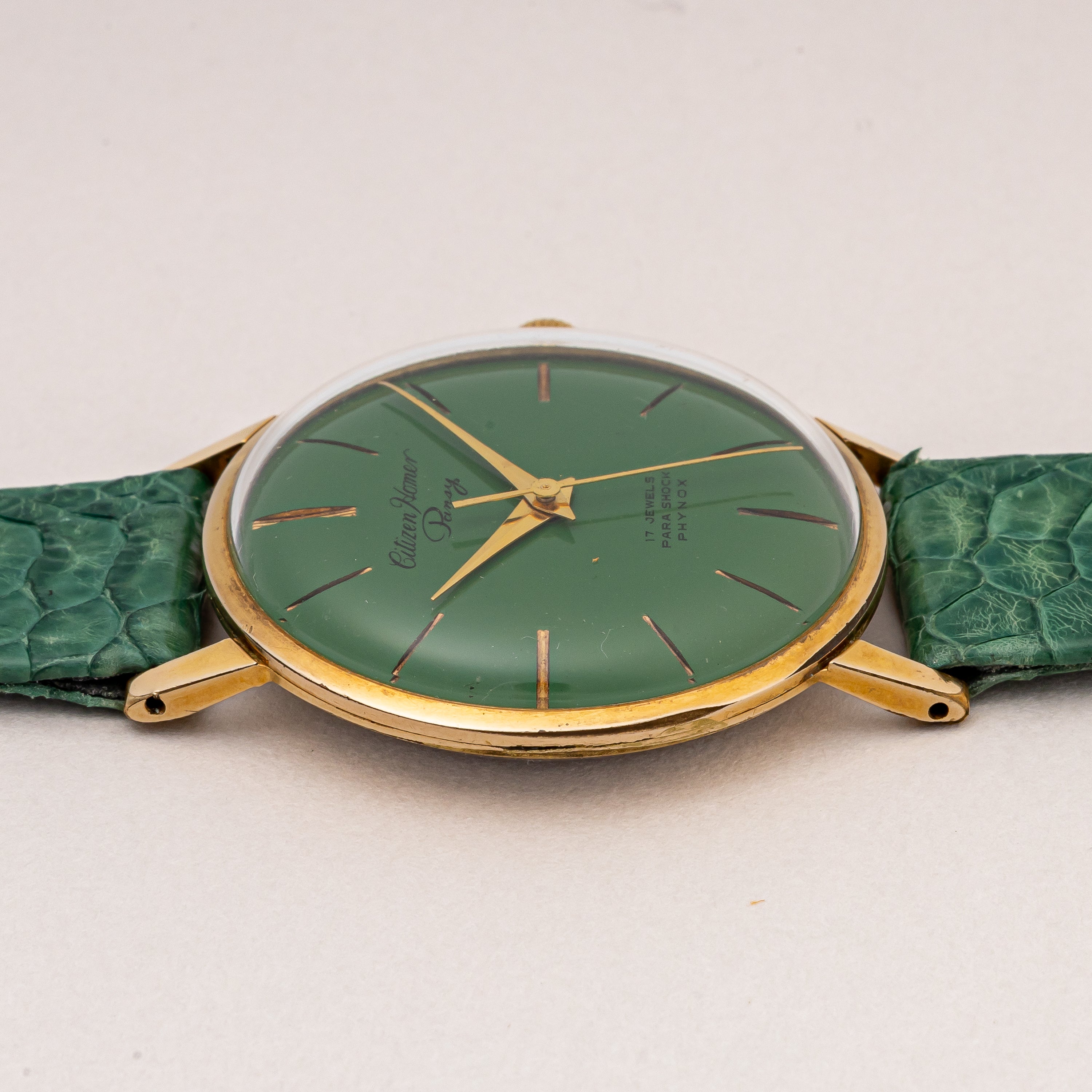シチズン ホーマー パンジー 1963年製 C.G.Pケース オリジナルグリーンダイヤル