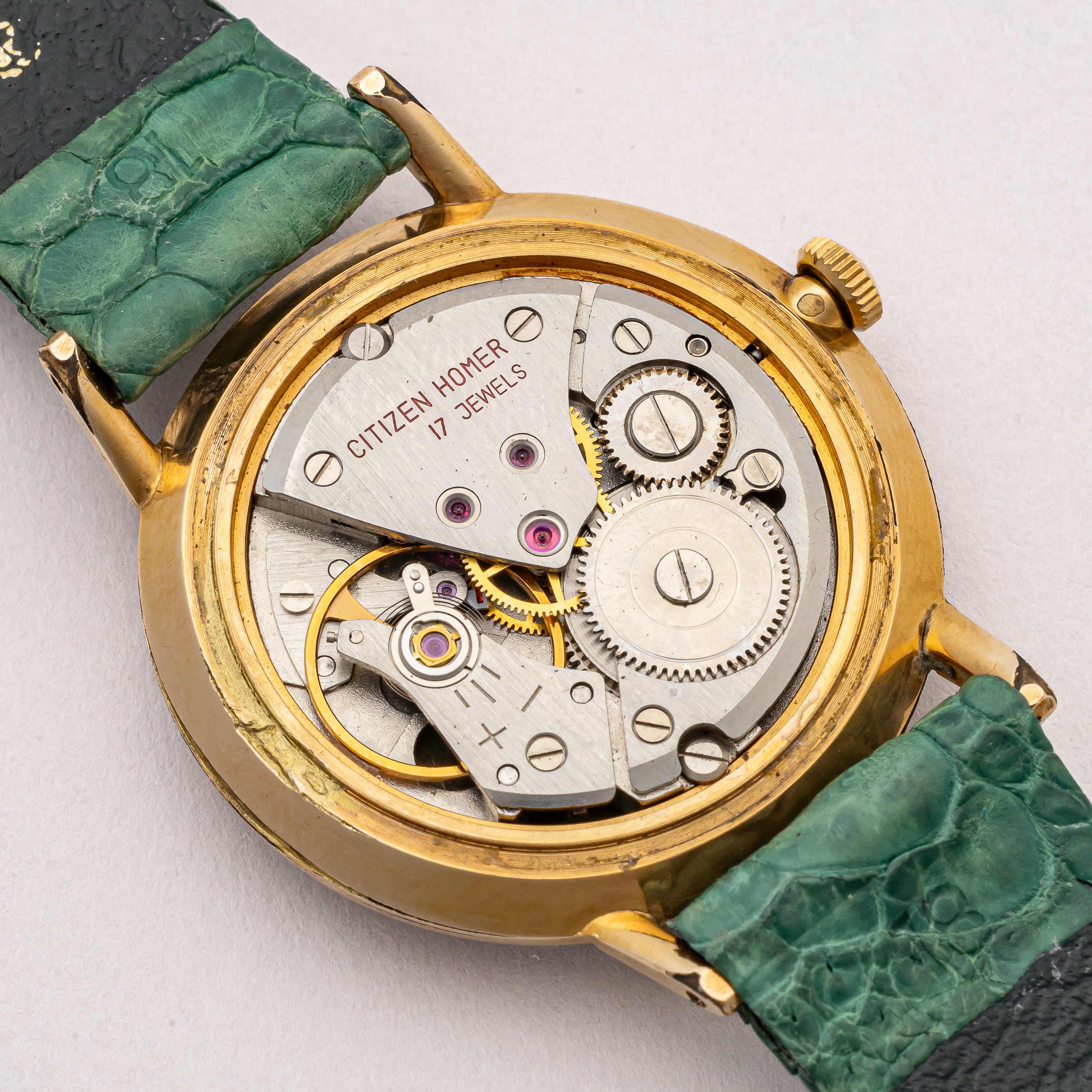 シチズン ホーマー パンジー 1963年製 C.G.Pケース オリジナルグリーンダイヤル
