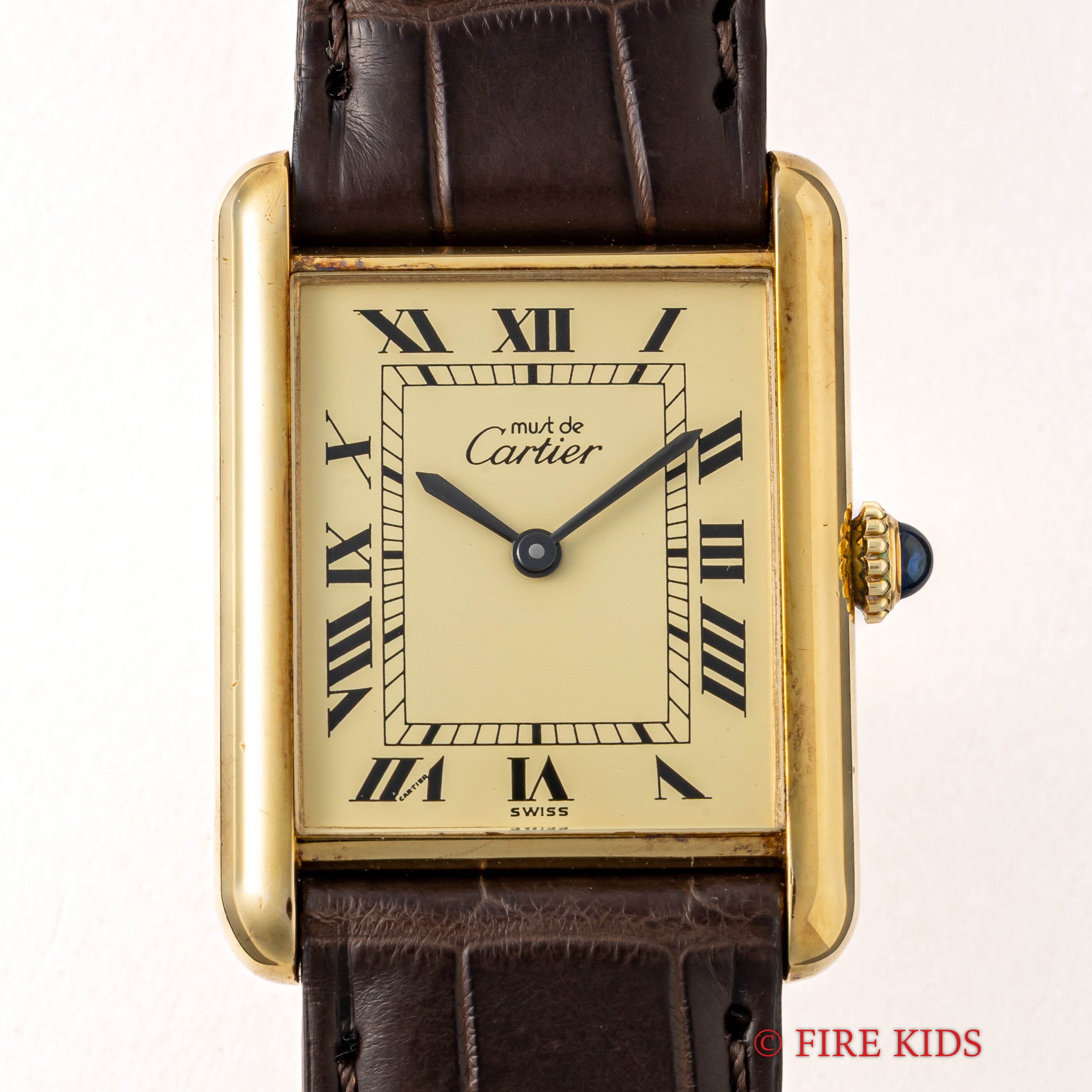 カルティエ マストタンク LMサイズ 1980年代製 アイボリーローマン 手巻き