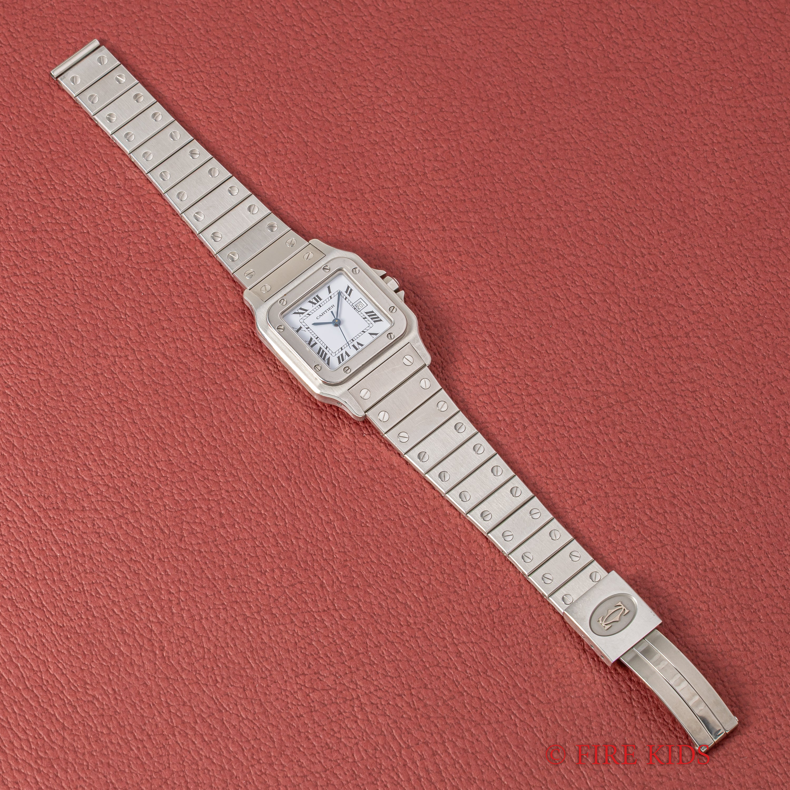 カルティエ サントス LMサイズ 1988年販売ギャラ Ref.2960 ステンレスケース 自動巻き 箱・ギャラ付