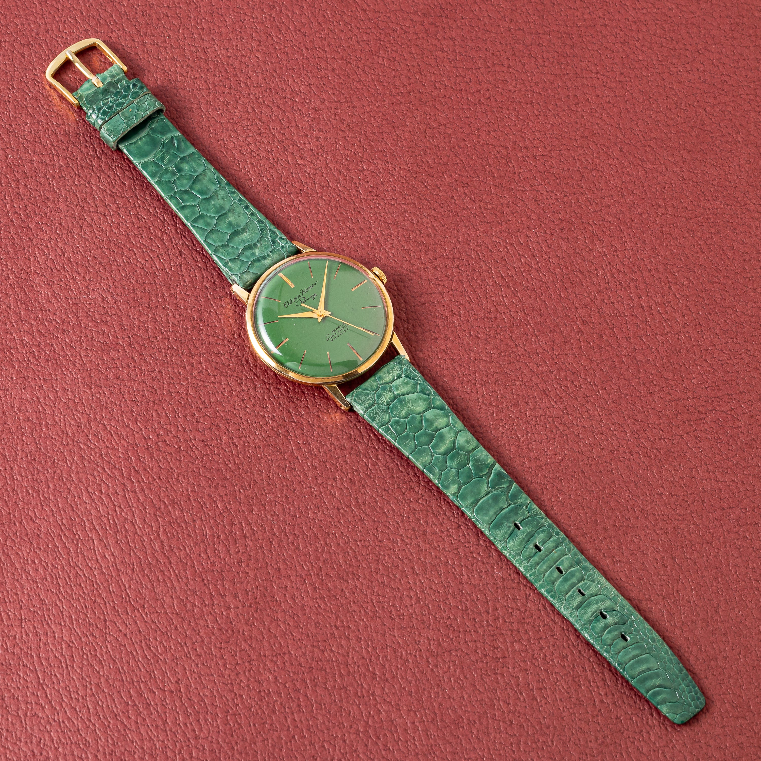 シチズン ホーマー パンジー 1963年製 C.G.Pケース オリジナルグリーンダイヤル