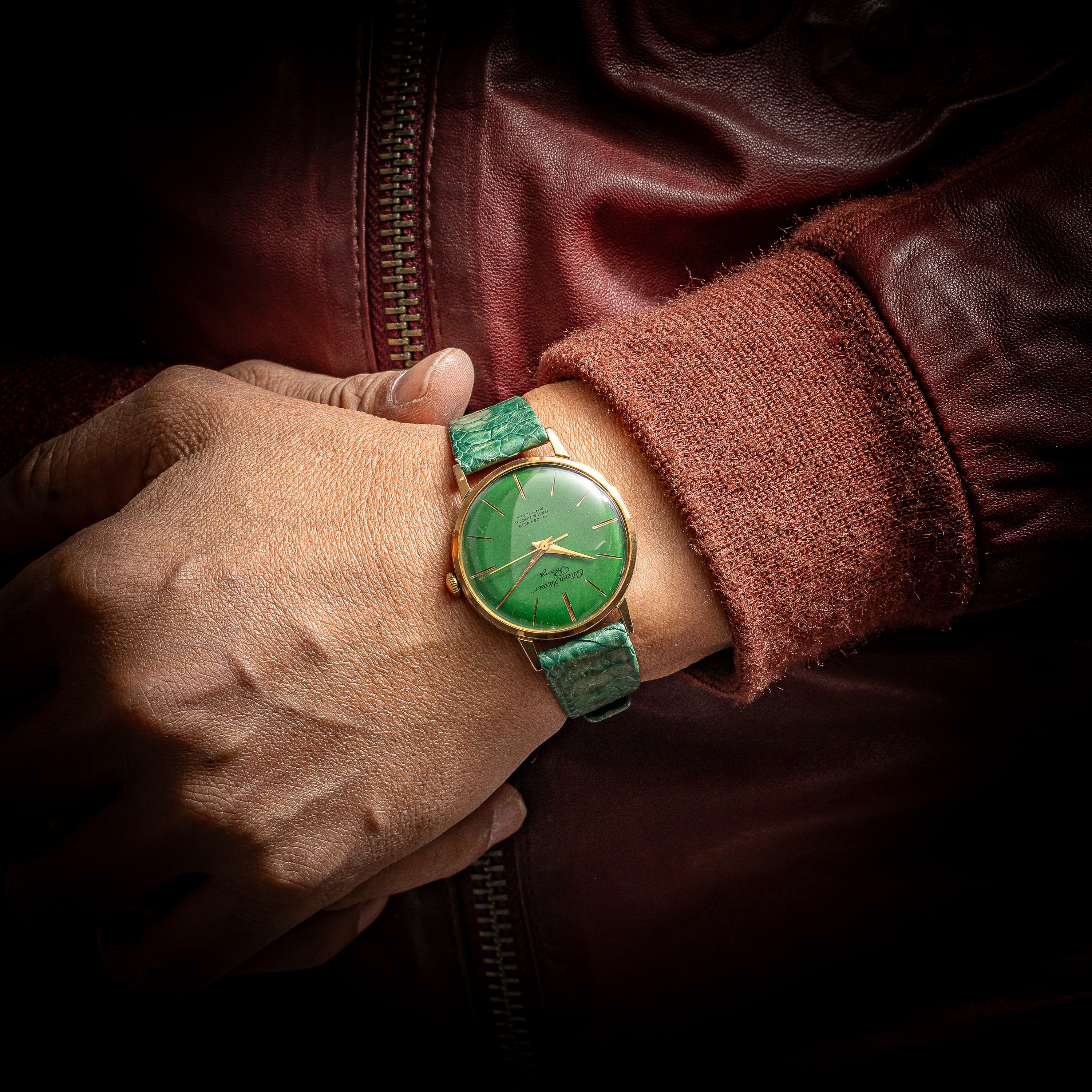 シチズン ホーマー パンジー 1963年製 C.G.Pケース オリジナルグリーンダイヤル