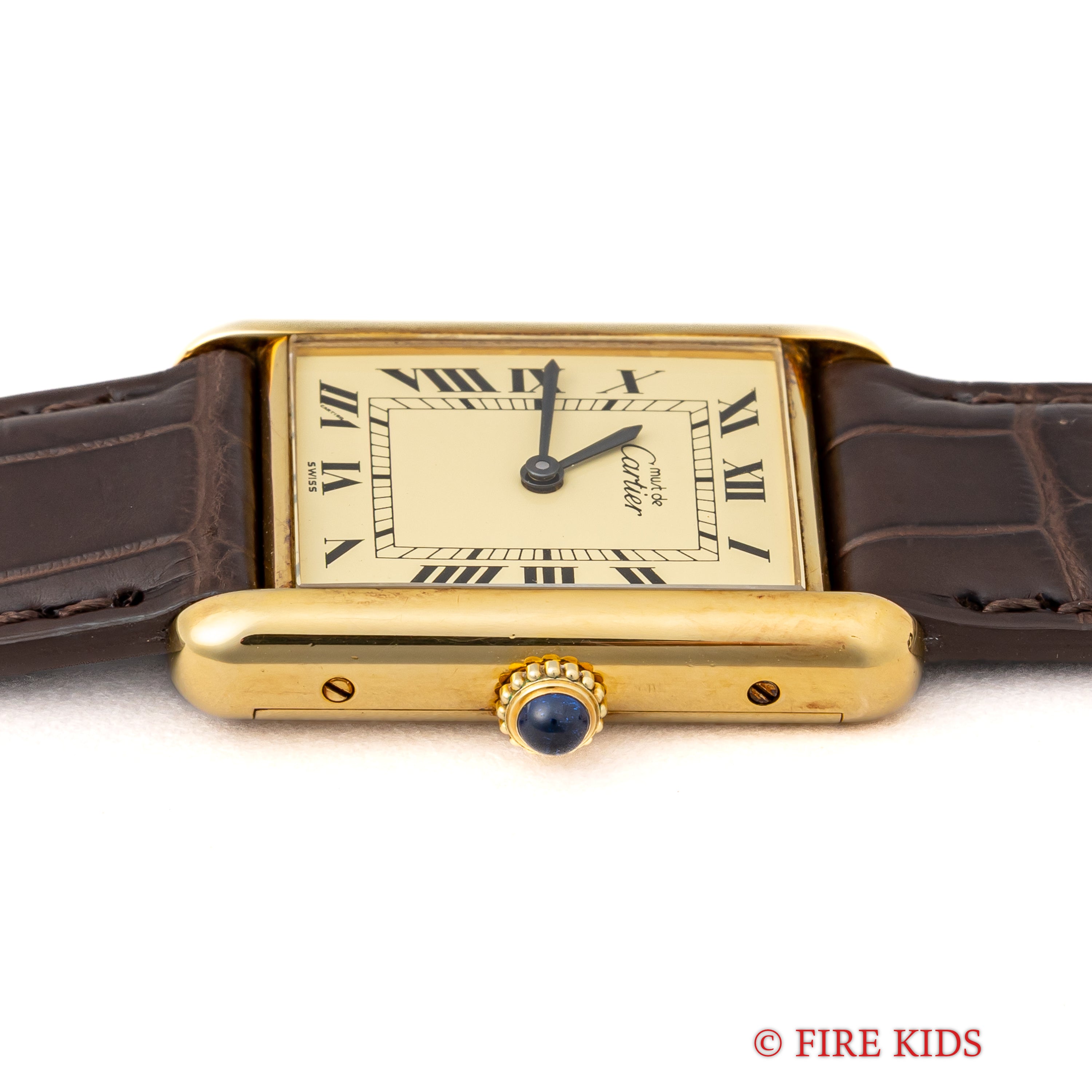 カルティエ マストタンク LMサイズ 1980年代製 アイボリーローマン 手巻き