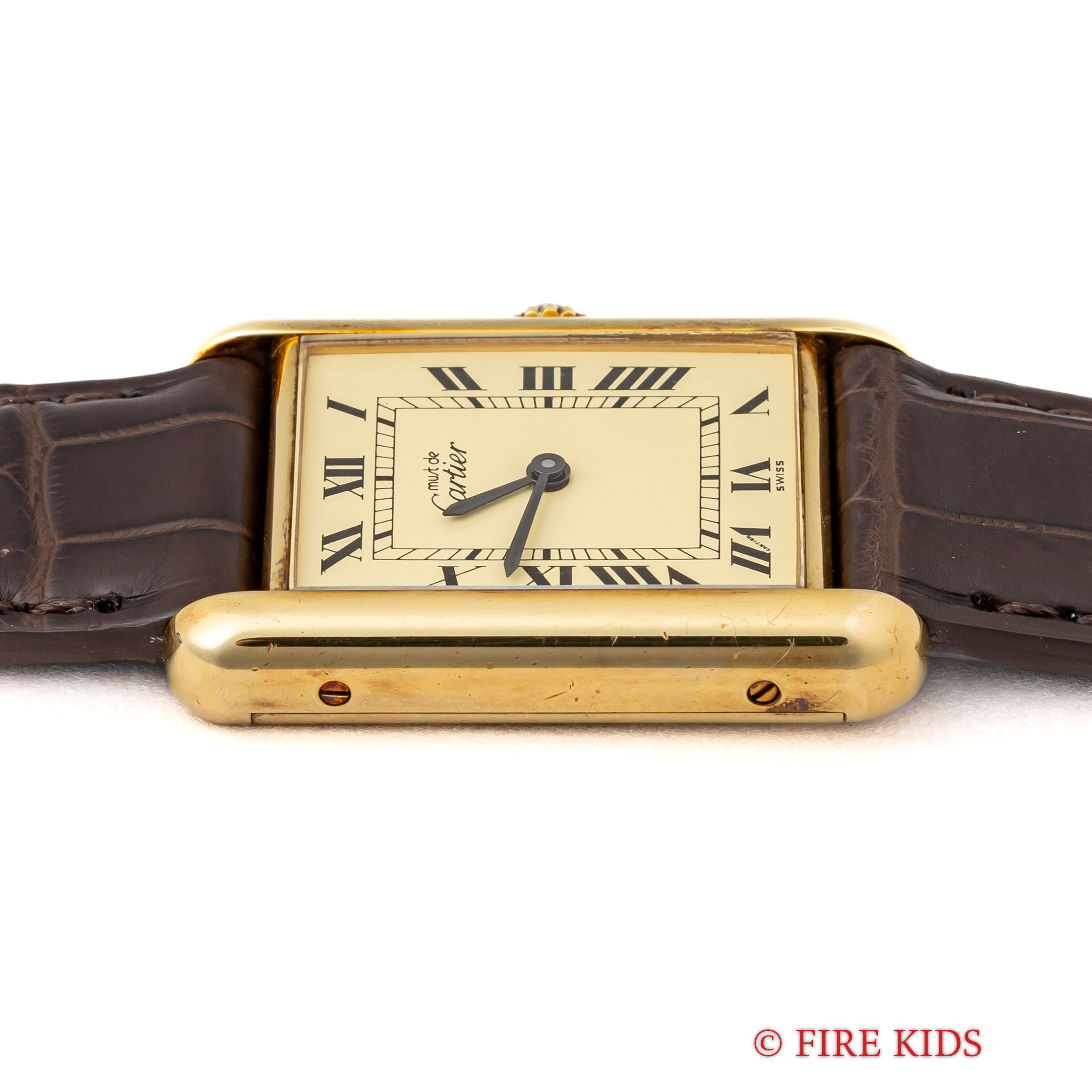 カルティエ マストタンク LMサイズ 1980年代製 アイボリーローマン 手巻き