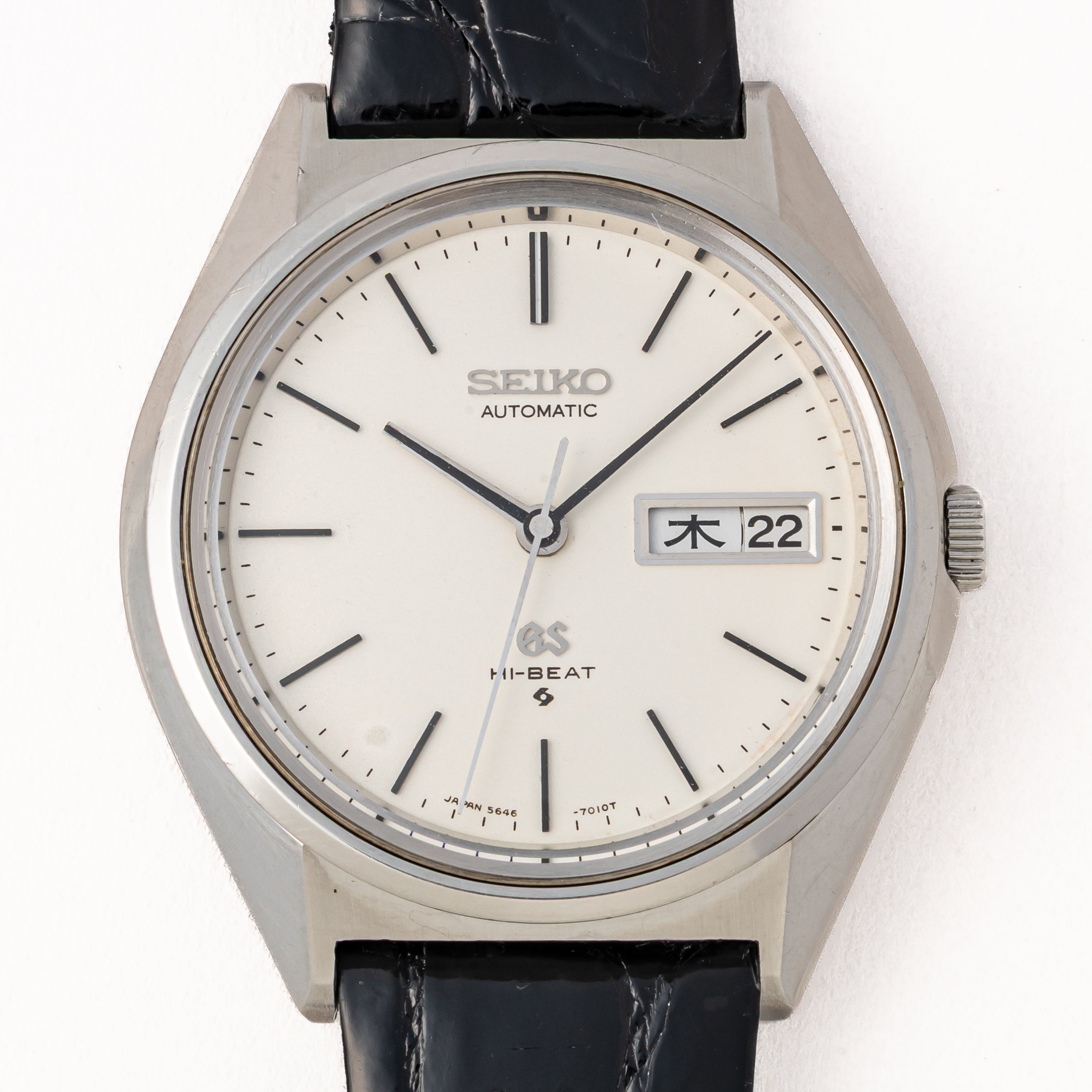 グランドセイコー 1971年製 Ref.5646-7010 56GS デイデイト ハイビート自動巻き アイボリー ダイヤル