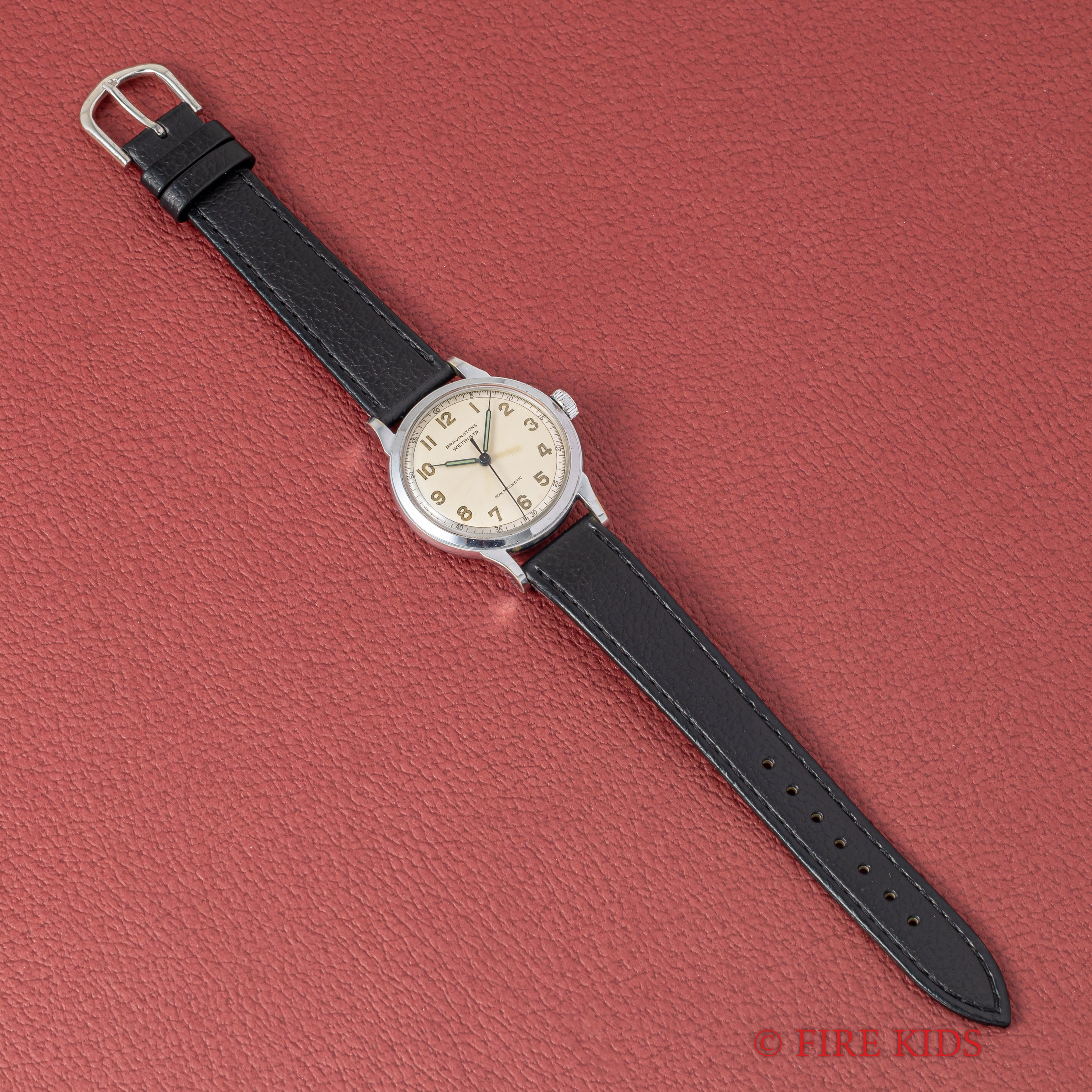 BRAVINGTONS デニソンケース アラビアダイヤル 1940年代製 センターセコンド