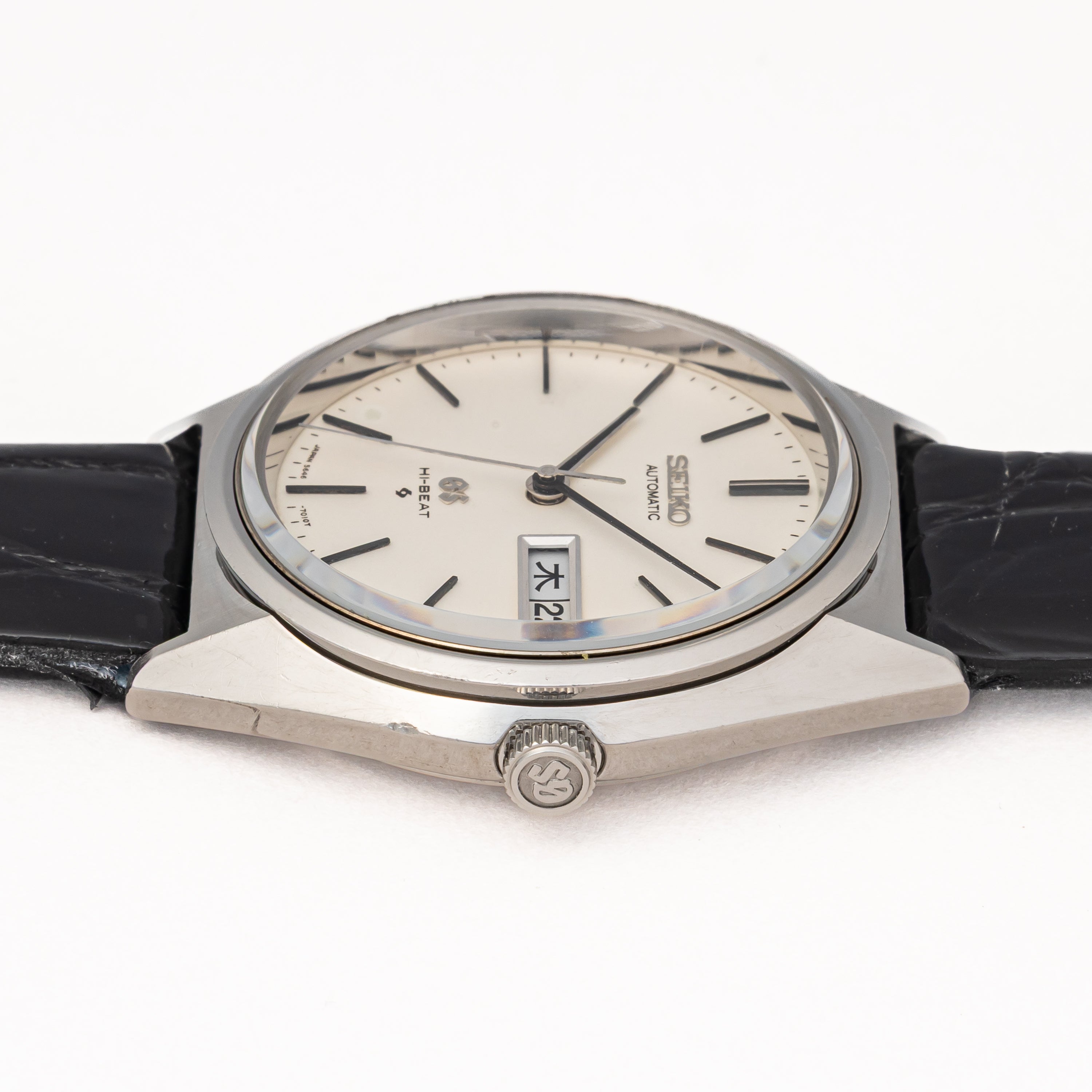 グランドセイコー 1971年製 Ref.5646-7010 56GS デイデイト ハイビート自動巻き アイボリー ダイヤル