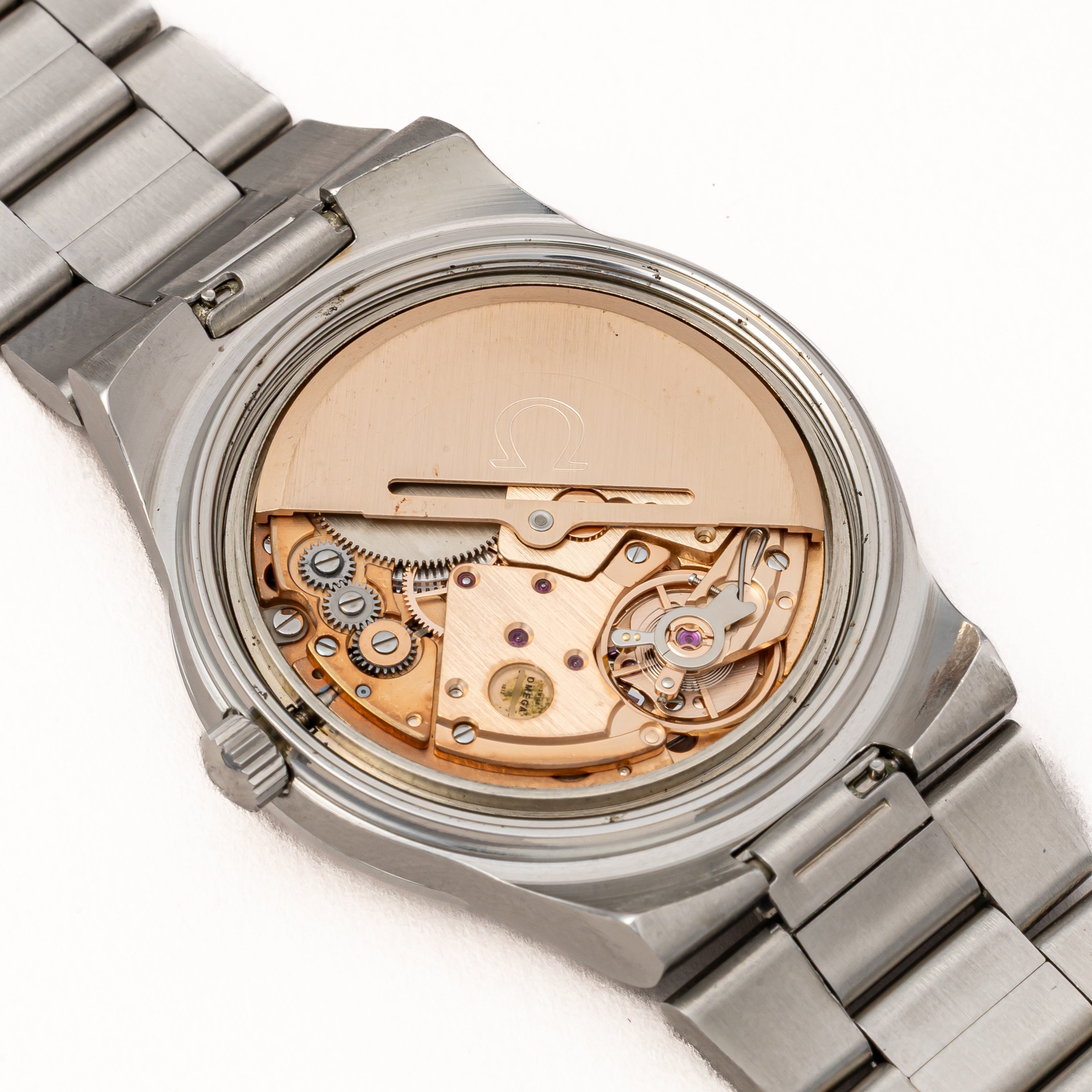 オメガ ジュネーブ 36㎜ビッグケース 1973年製 Ref.166.0173 純正3連ブレス