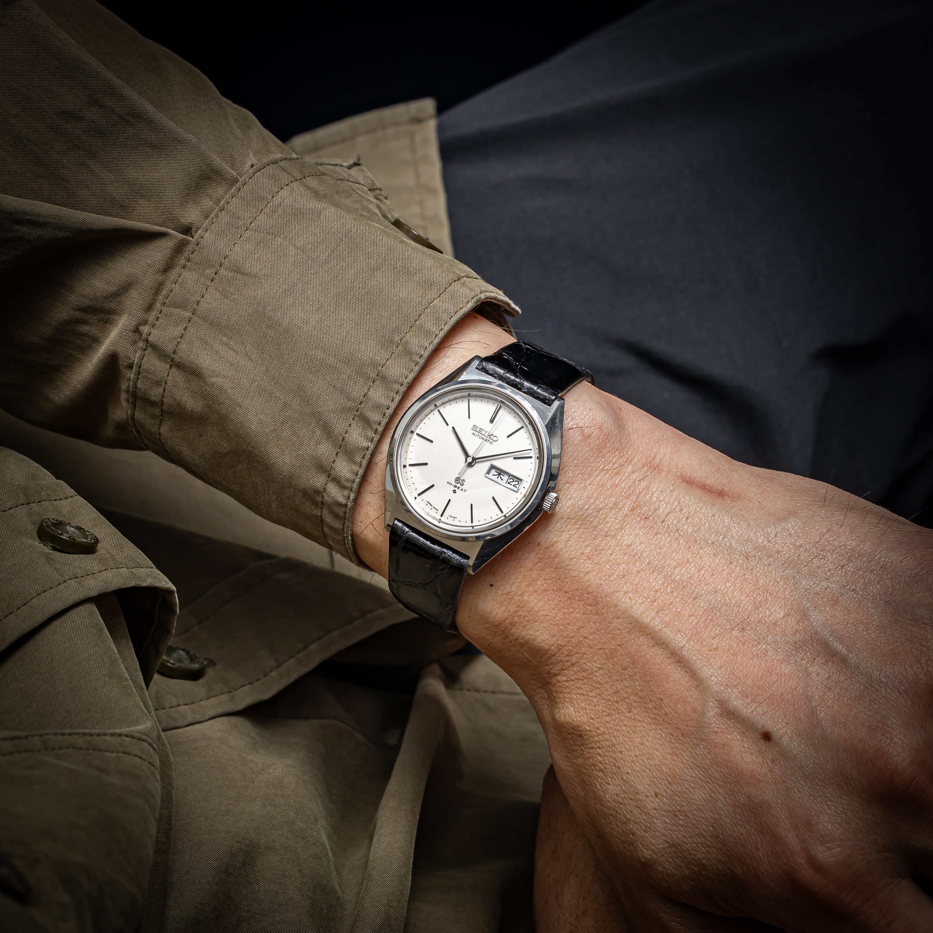 グランドセイコー 1971年製 Ref.5646-7010 56GS デイデイト ハイビート自動巻き アイボリー ダイヤル