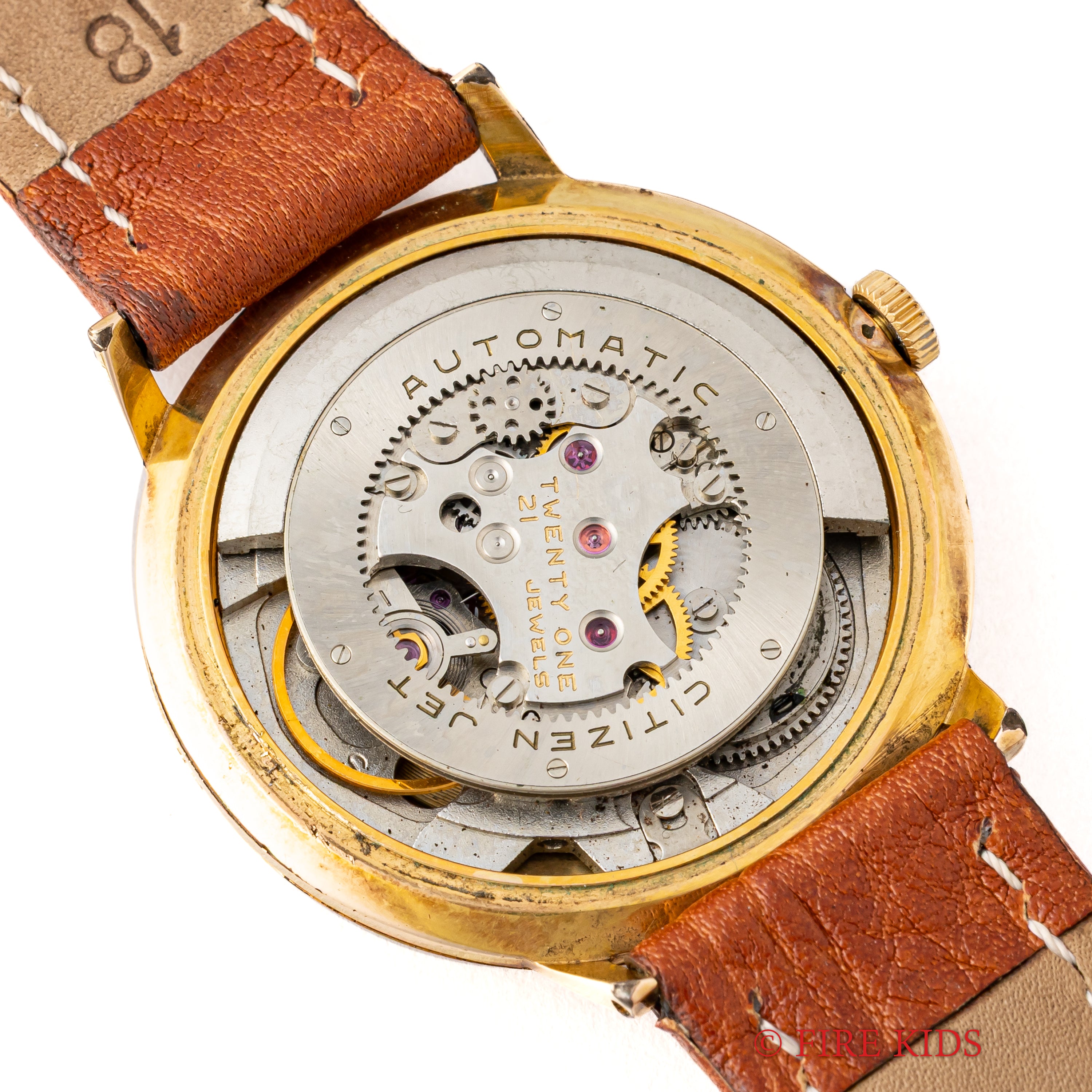 シチズン ジェット 1961年製 21石自動巻き ツートンダイヤル ノンデイト