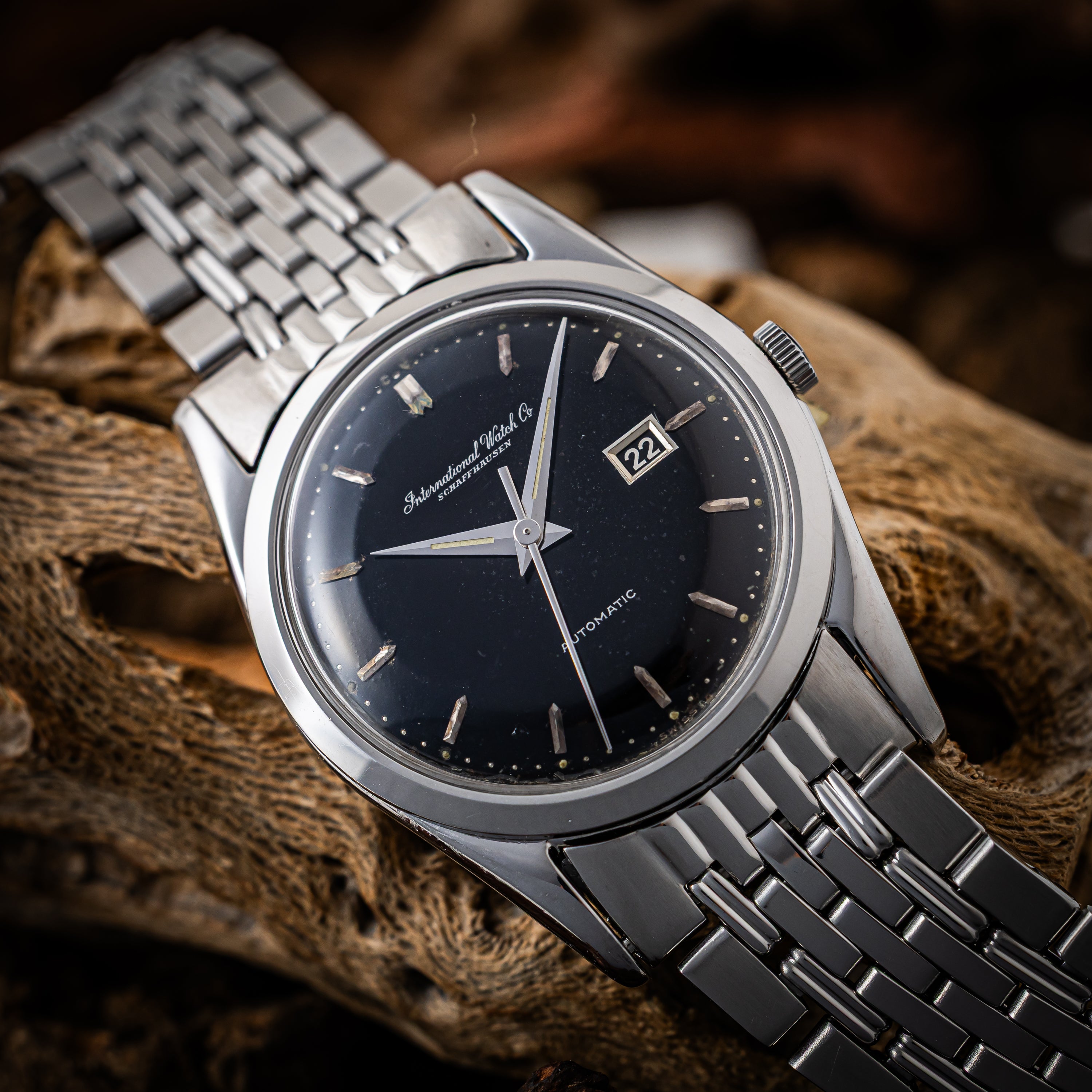 IWC ギルトダイヤル 寄り目 1960年製 ペラトン式 自動巻き Cal.8531 ゲイフレアー社製純正ブレス付き