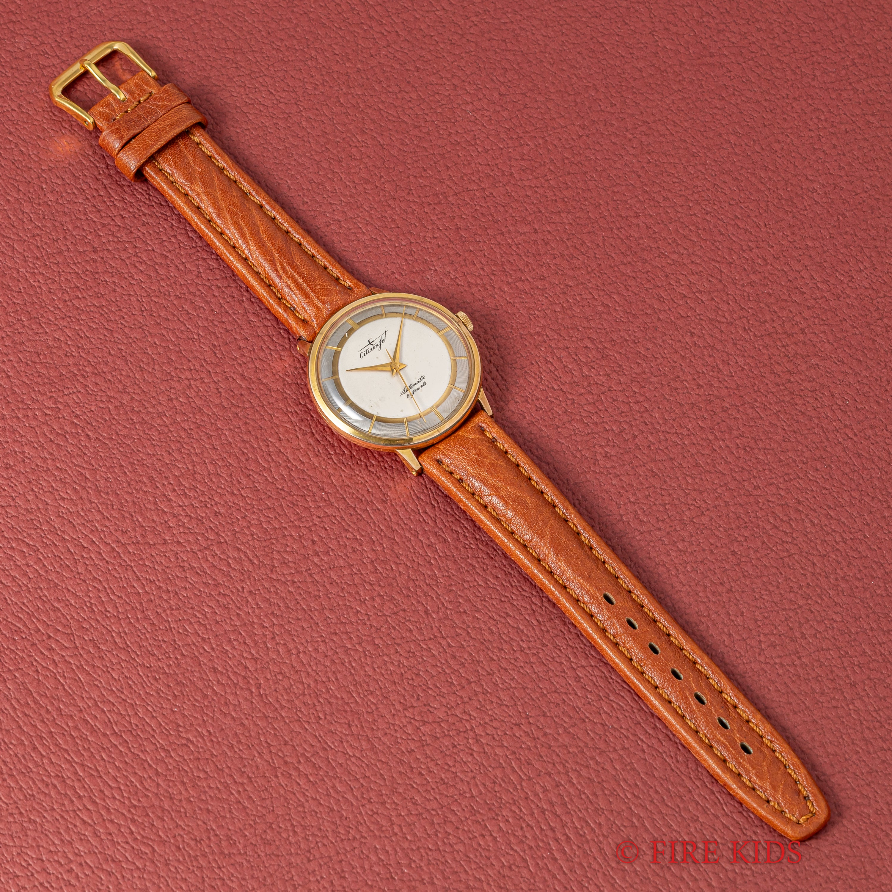 シチズン ジェット 1961年製 21石自動巻き ツートンダイヤル ノンデイト