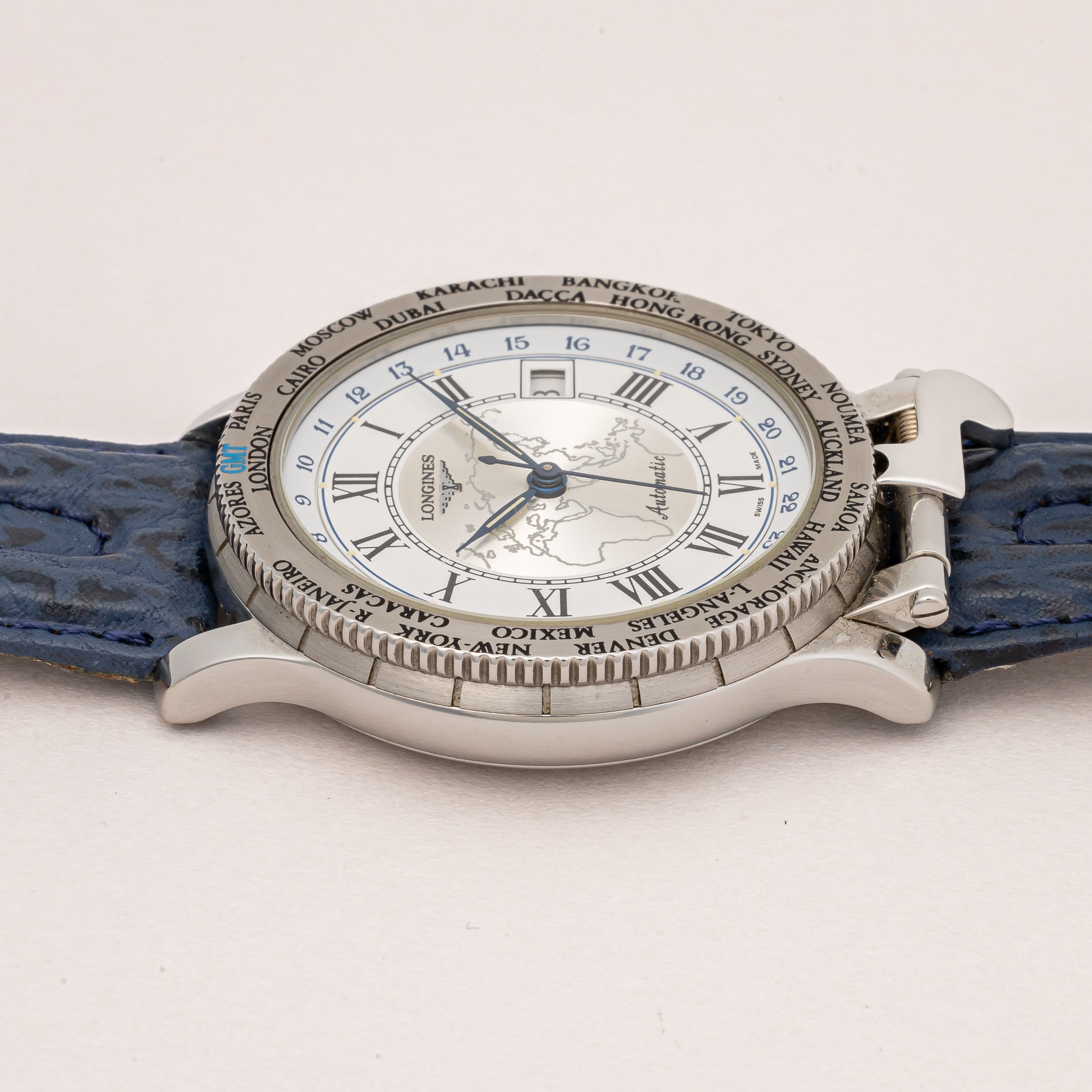ロンジン リンドバーグ アワーアングル 1990年代製 Ref.L2.610.4 3000本限定 純正ベルト付き