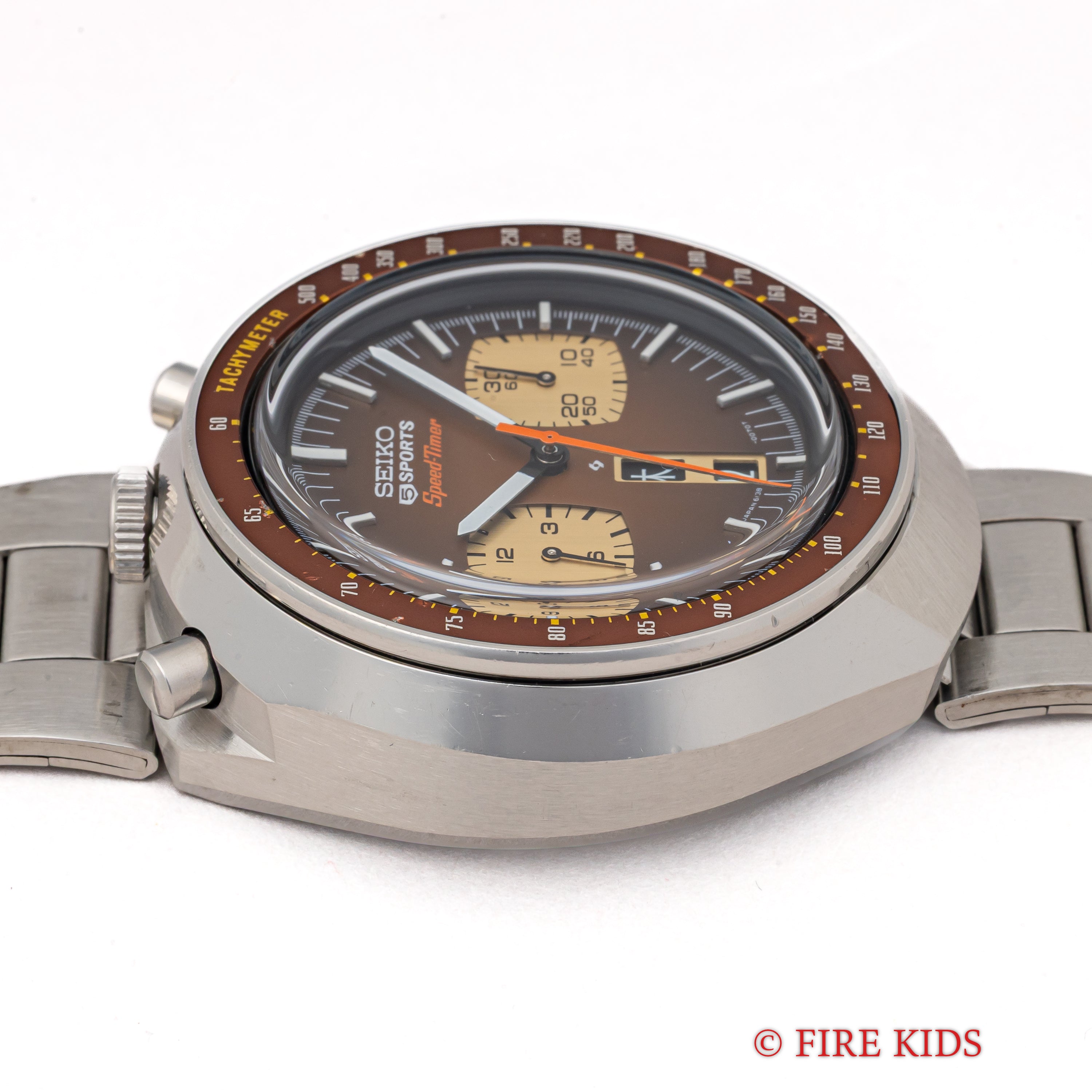 セイコー 1974年製 茶馬 Ref.6138-0040 5スポーツ スピードタイマー 純正ステンレスブレス