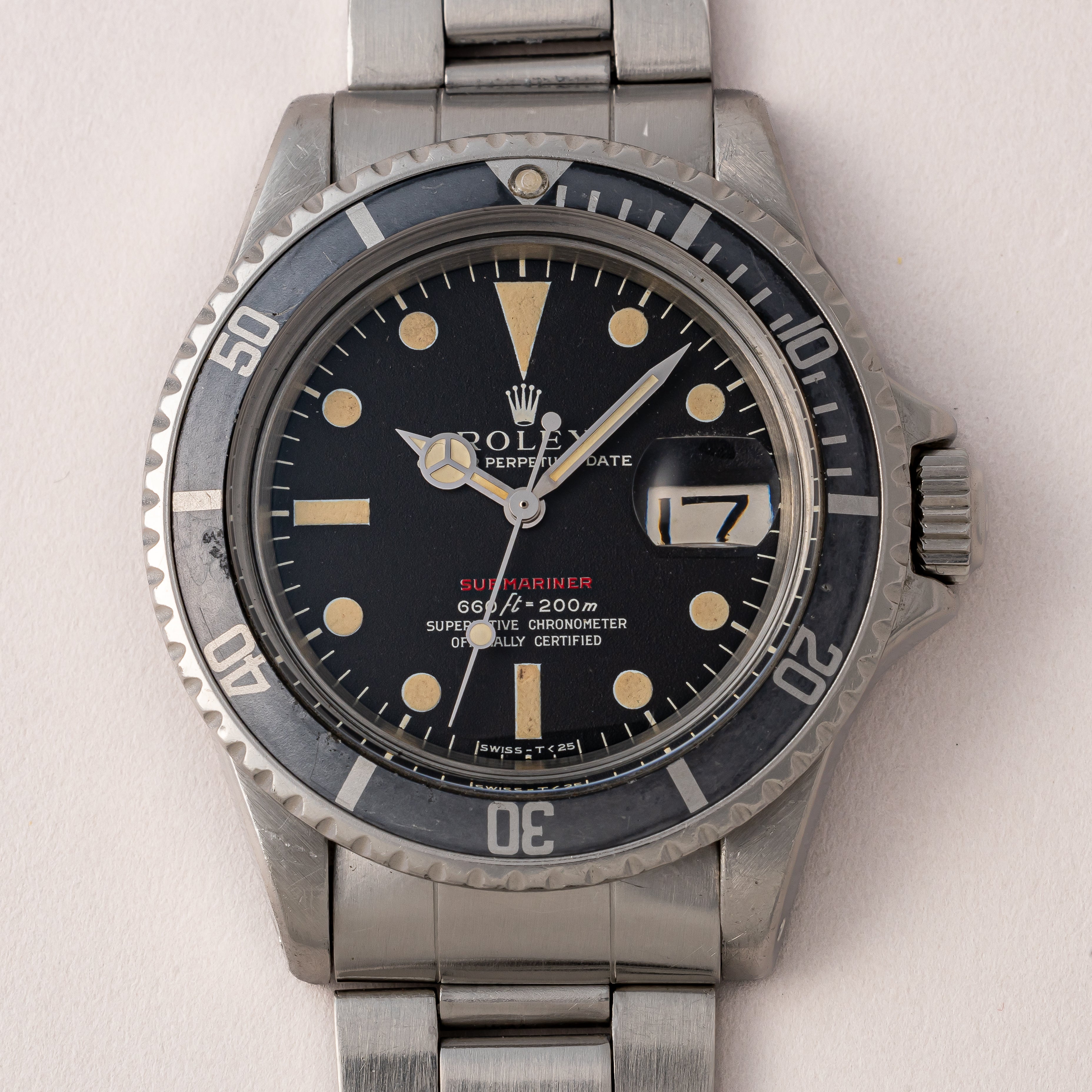 ロレックス サブマリーナ 赤サブ 1971年製 Ref.1680 Mark4ダイヤル