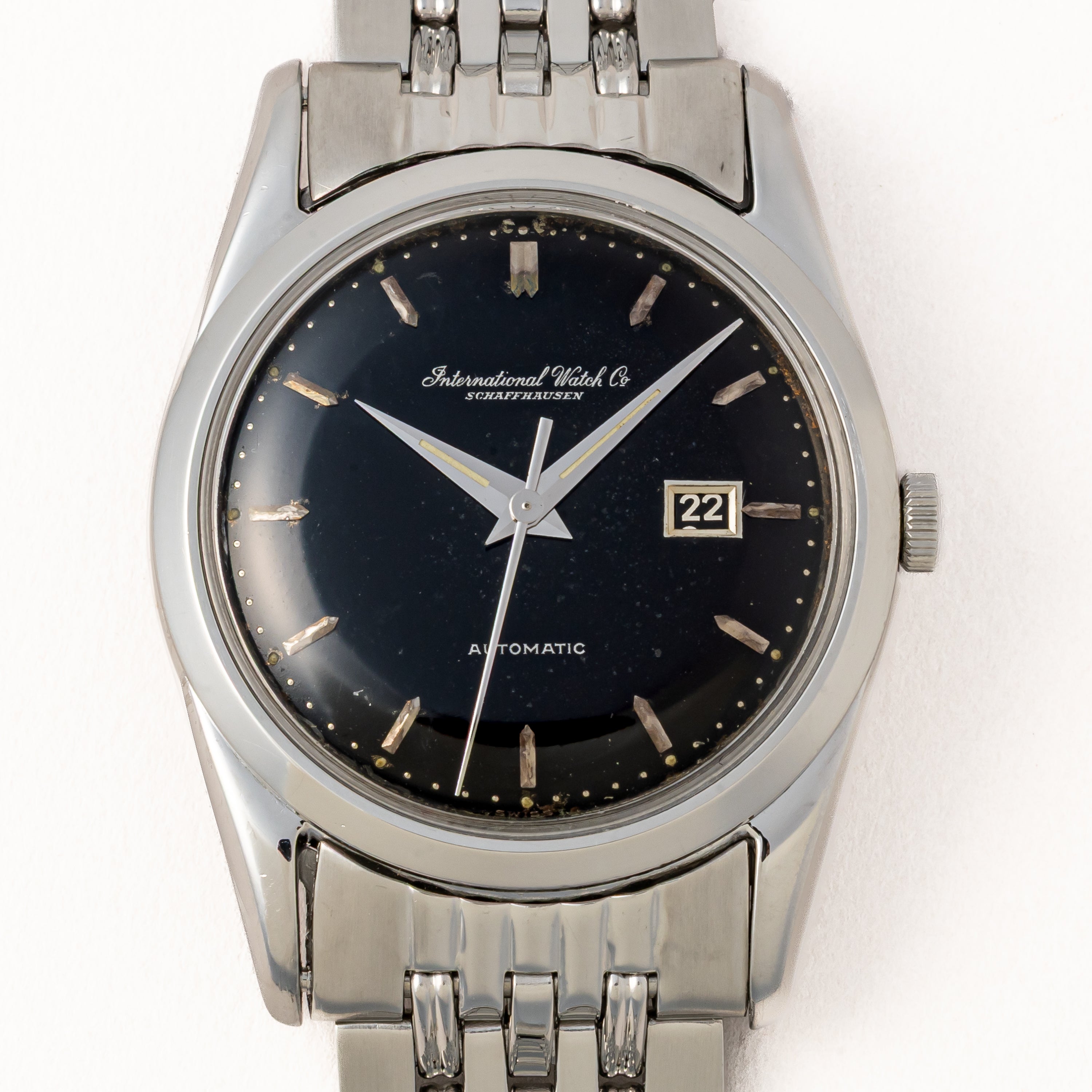 IWC ギルトダイヤル 寄り目 1960年製 ペラトン式 自動巻き Cal.8531 ゲイフレアー社製純正ブレス付き