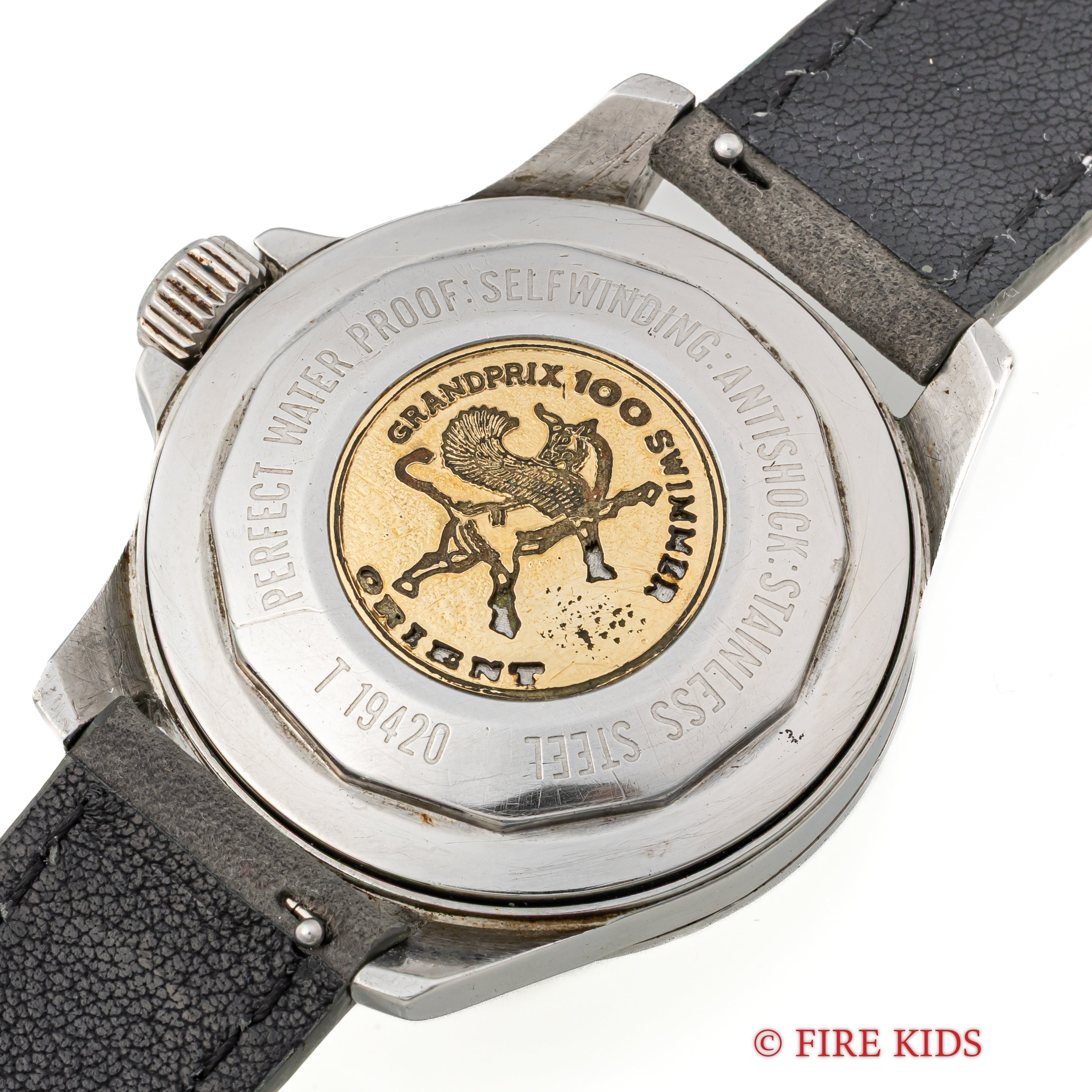 オリエント グランプリ100 スイマー TRIOSTAT 1960年代製 100石自動巻き ねじ込みリューズ