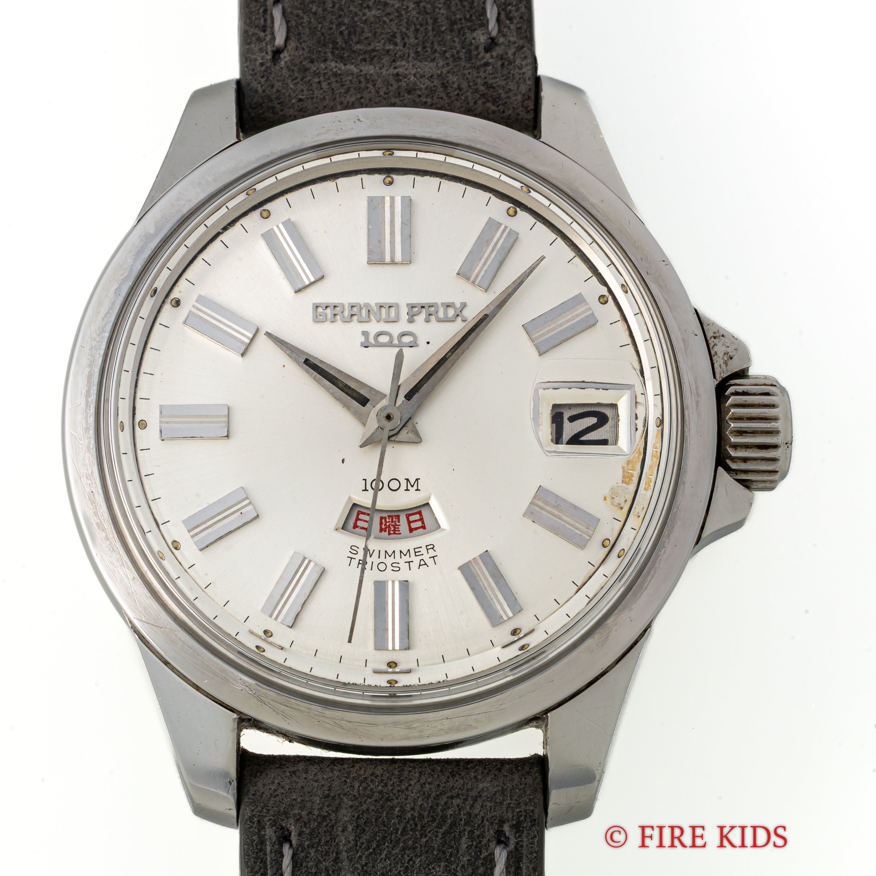 オリエント グランプリ100 スイマー TRIOSTAT 1960年代製 100石自動巻き ねじ込みリューズ