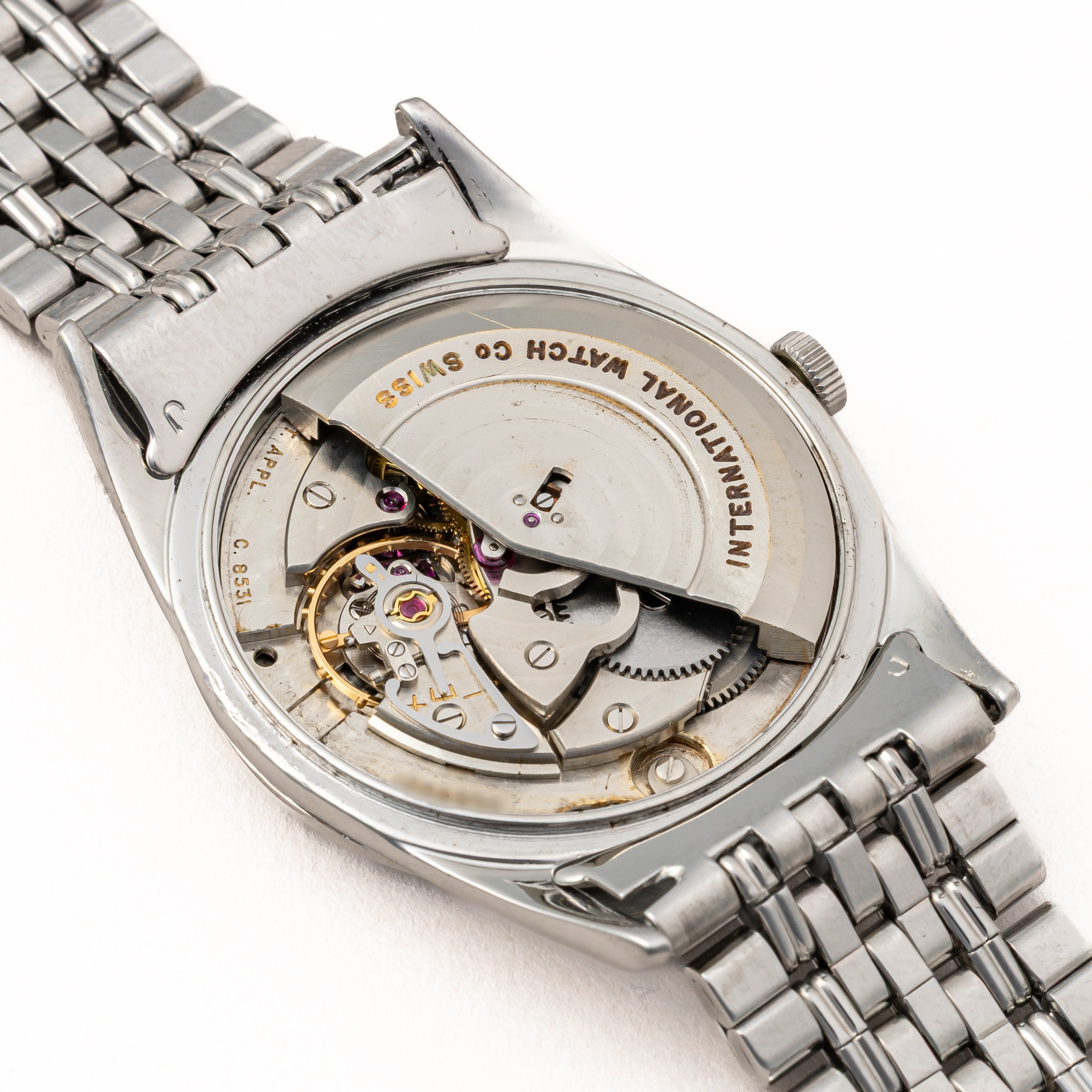 IWC ギルトダイヤル 寄り目 1960年製 ペラトン式 自動巻き Cal.8531 ゲイフレアー社製純正ブレス付き