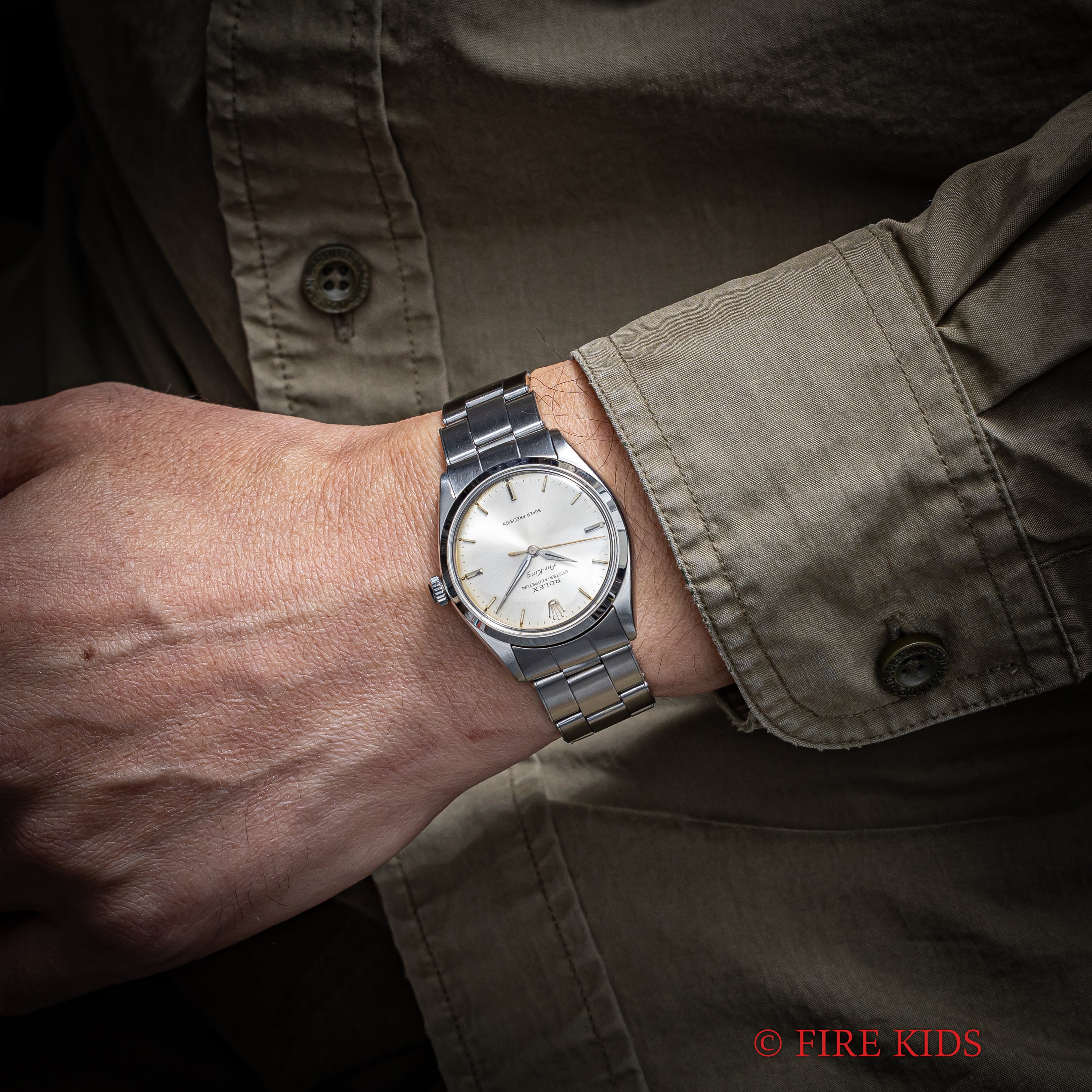 ロレックス エアキング 1963年製 シルバーダイヤル Ref.5500