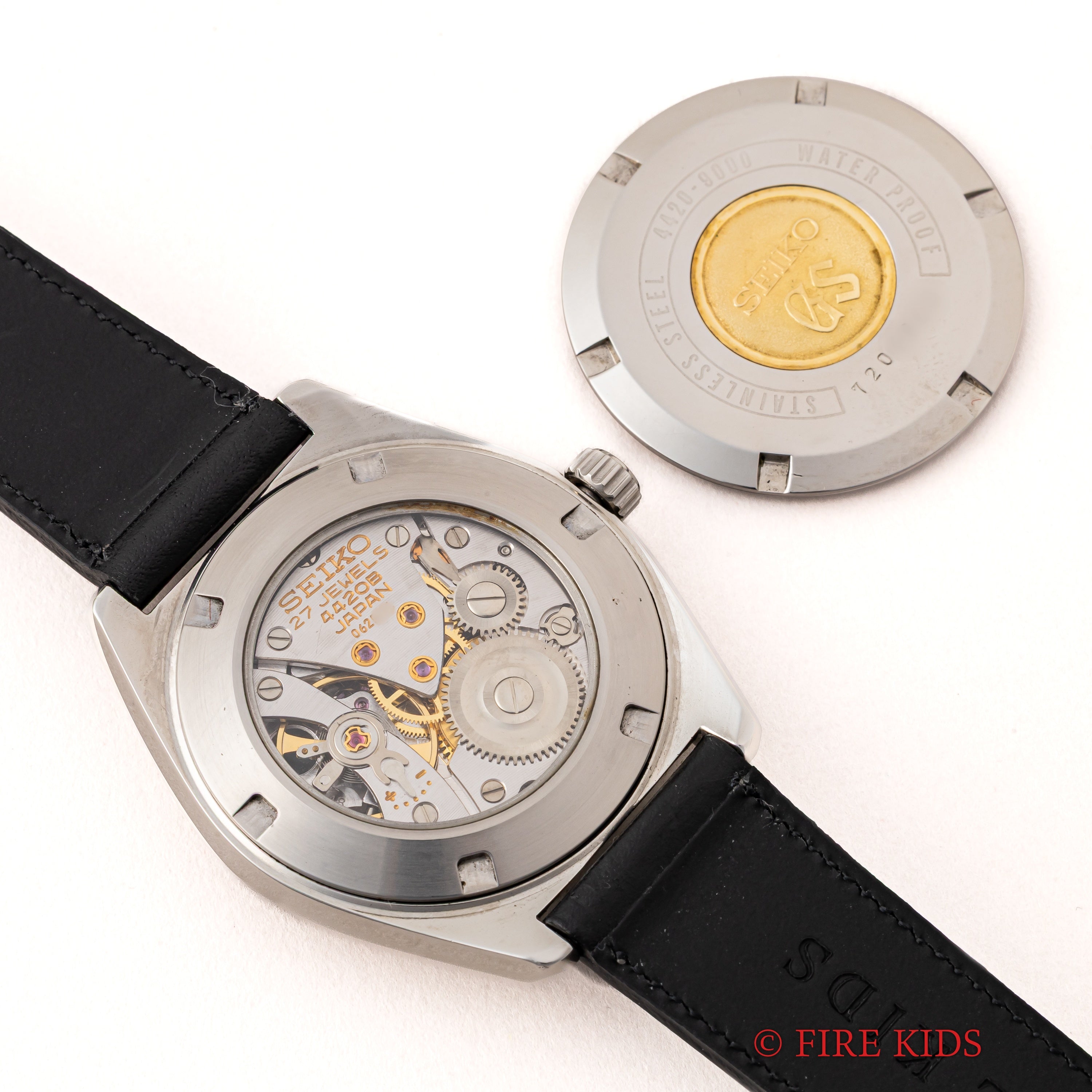 グランドセイコー 手巻き 1967年製 44GS 後期 Ref.4420-9000 スケルトン裏蓋 桐箱、純正尾錠付き