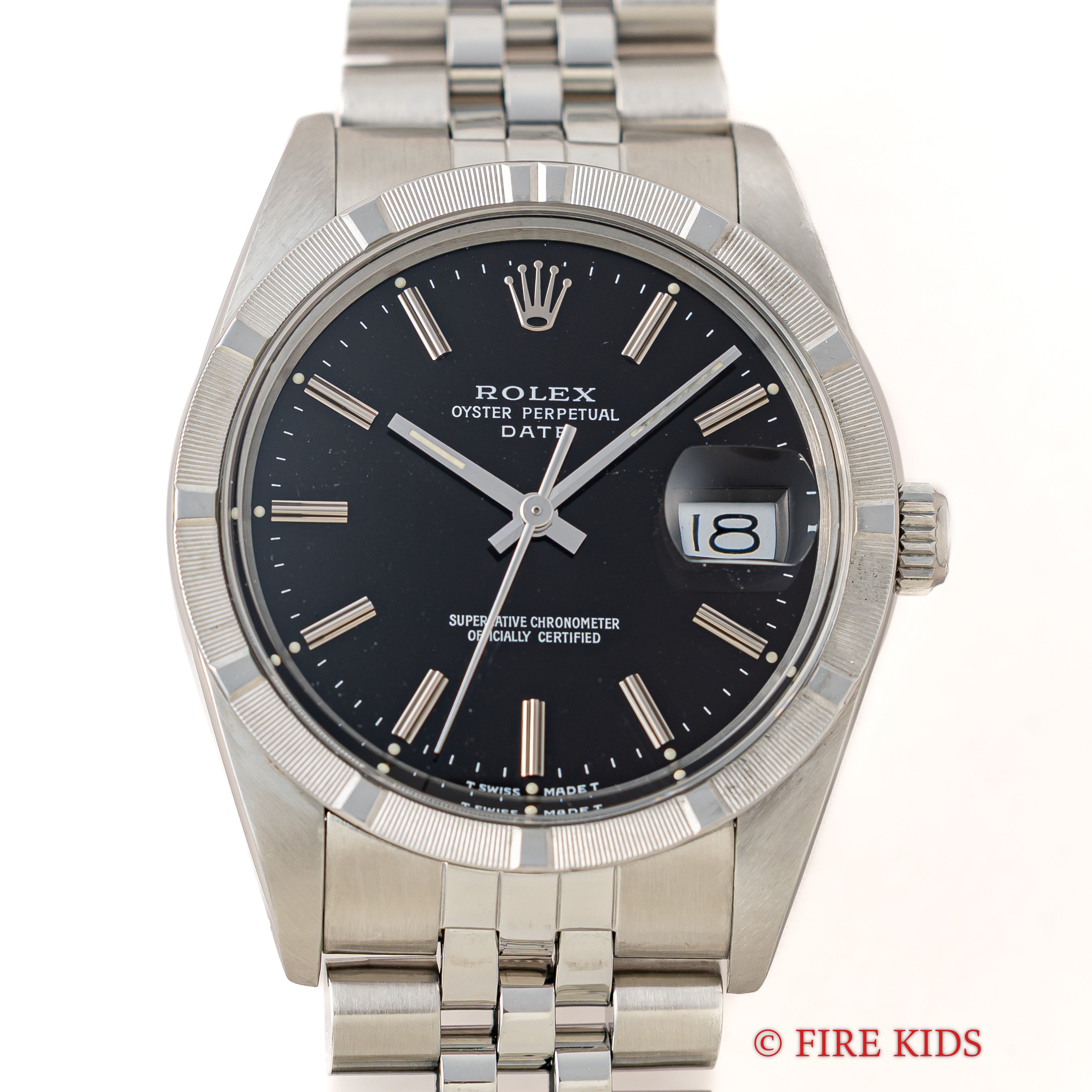 ロレックス Ref.15010 1987~88年製 オイスターパーペチュアルデイト R番ブラック ジュビリーブレス