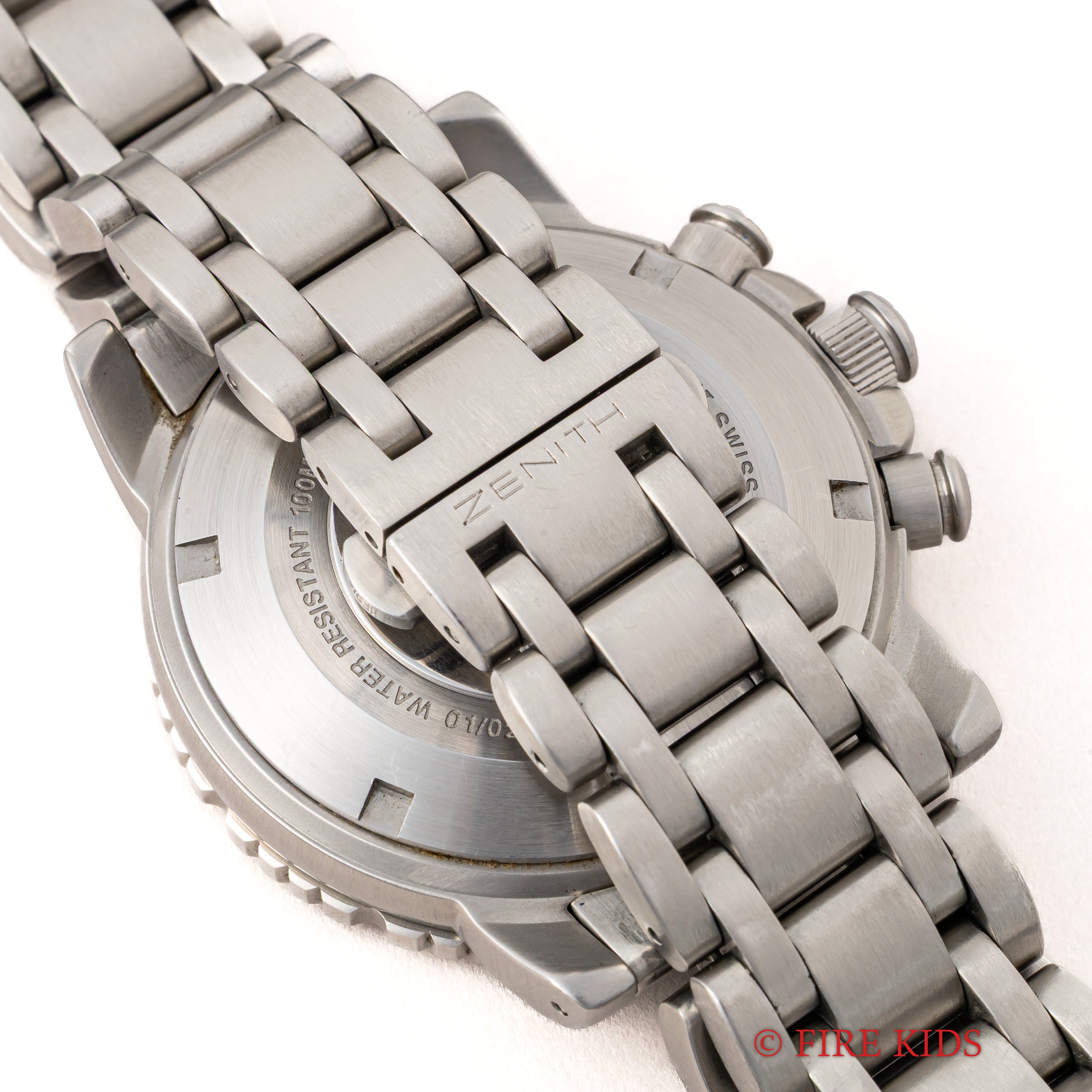 ゼニス エルプリメロ レインボー フライバック 1990年代製 自動巻クロノグラフ Cal.405 純正ブレス