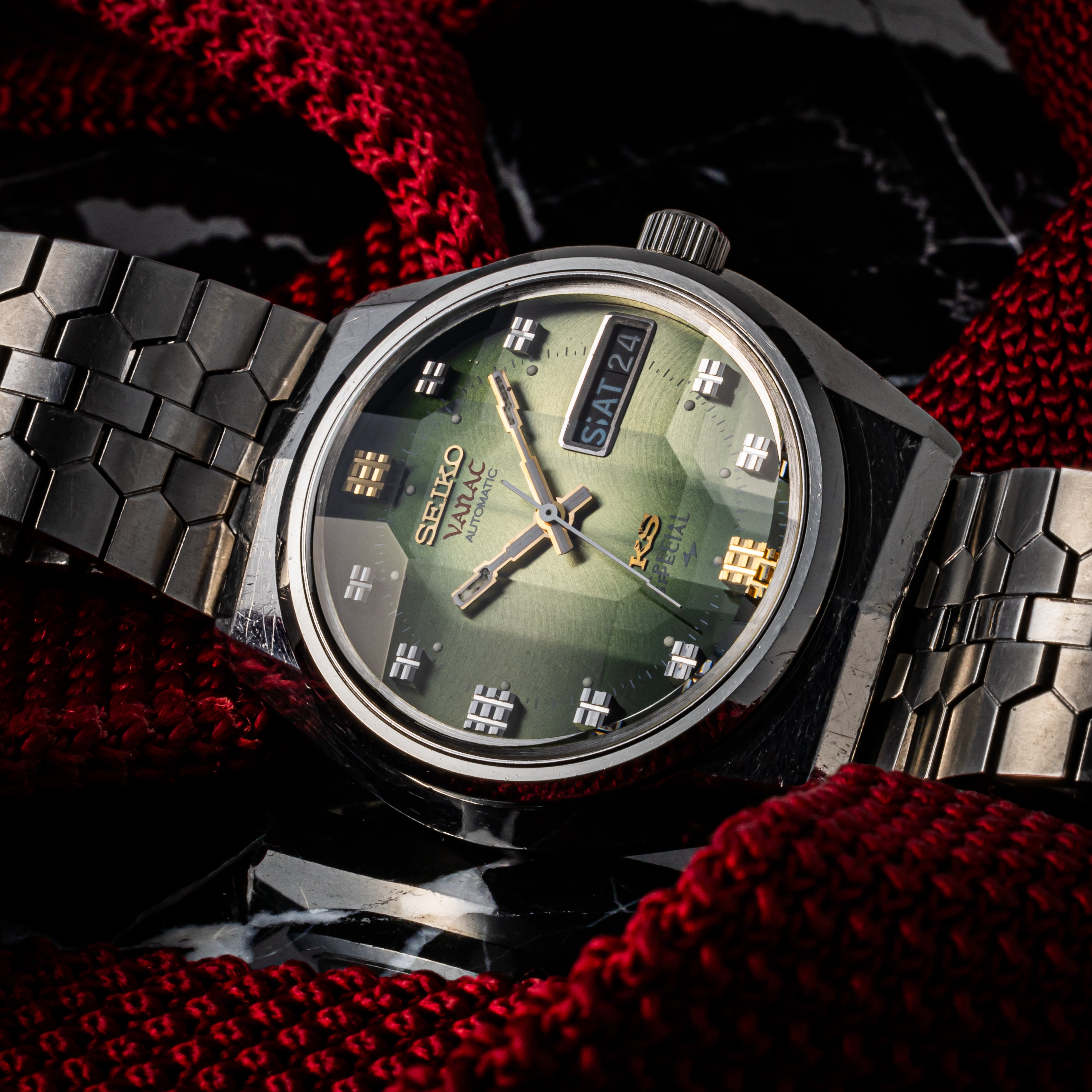 キングセイコー スペシャル バナック 1973年製 Ref.5256-6000 グリーングラデーションダイヤル